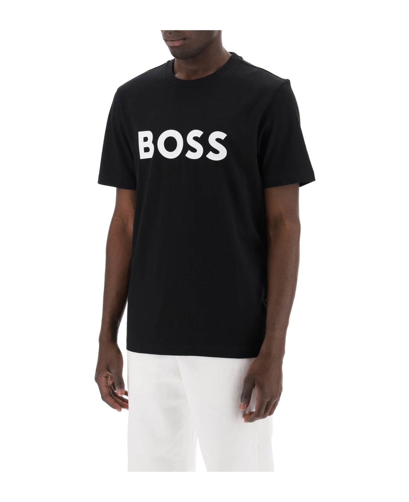 Hugo Boss Tiburt 354 Logo Print T-shirt - BLACK (Black)