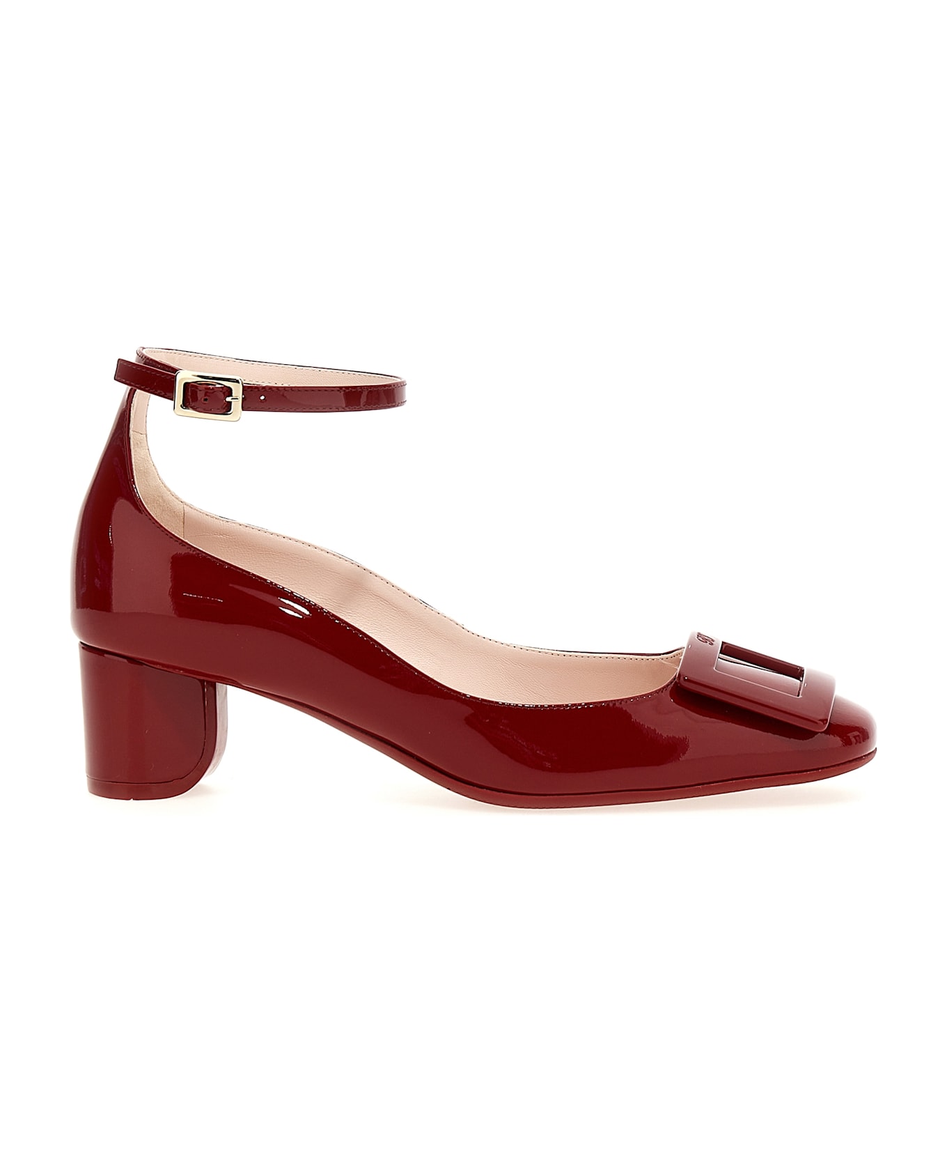 Roger Vivier U Look Lacquered Ankle Strap Dec 45 - Red