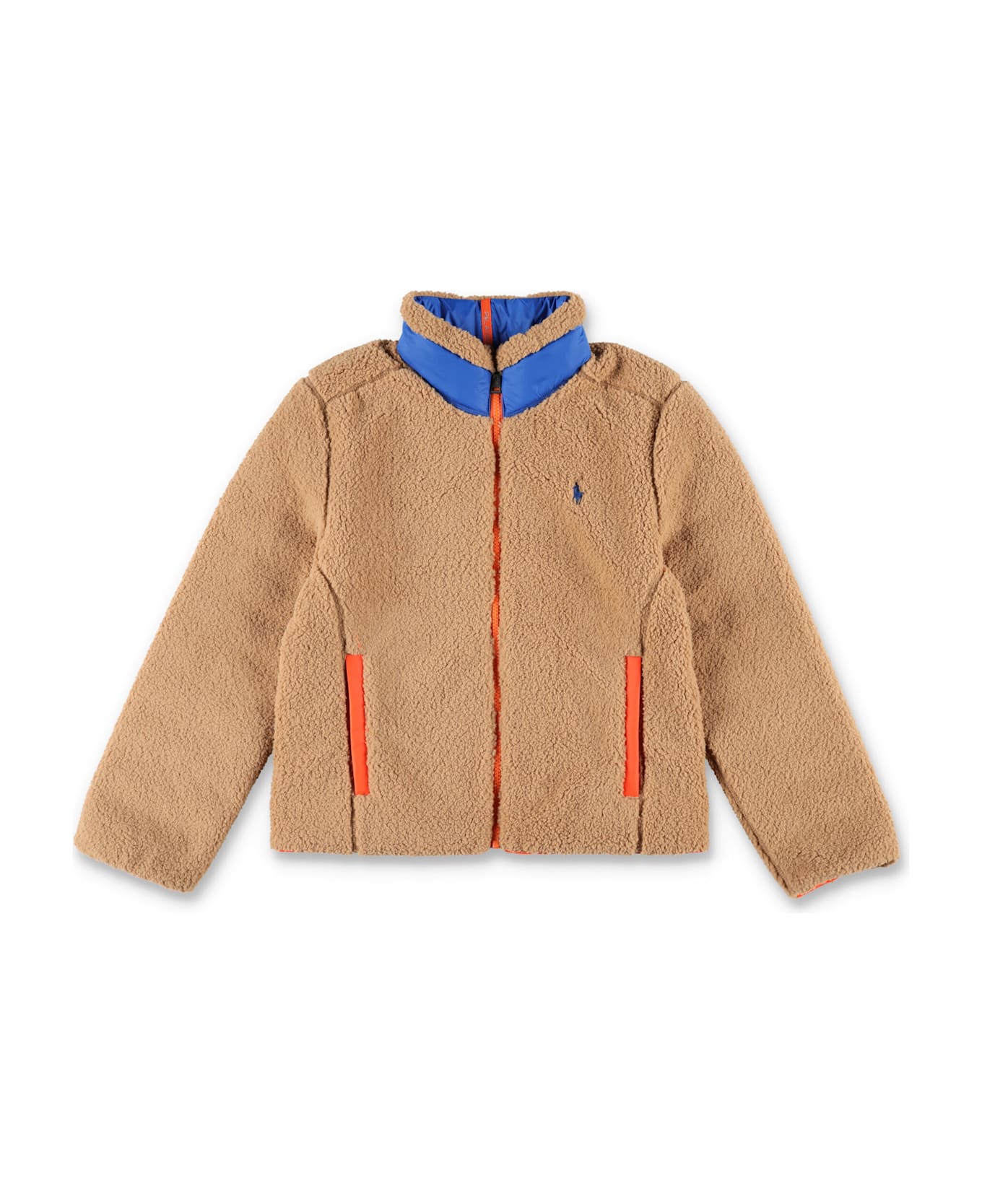 Polo Ralph Lauren Kid - P-layer 2 Reversible Mockneck Jacket - DARK BEIGE