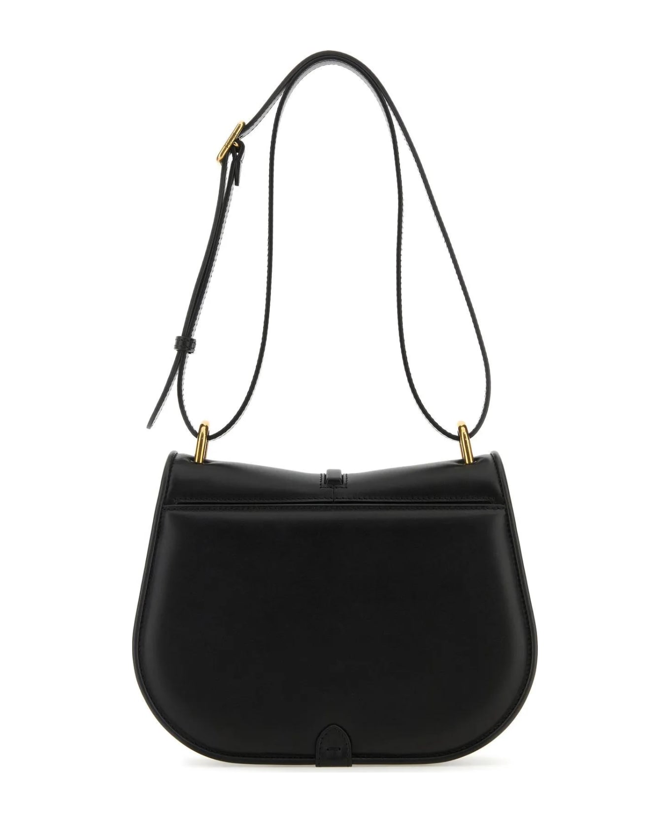 Fendi Black Leather C'mon Medium Shoulder Bag - Black