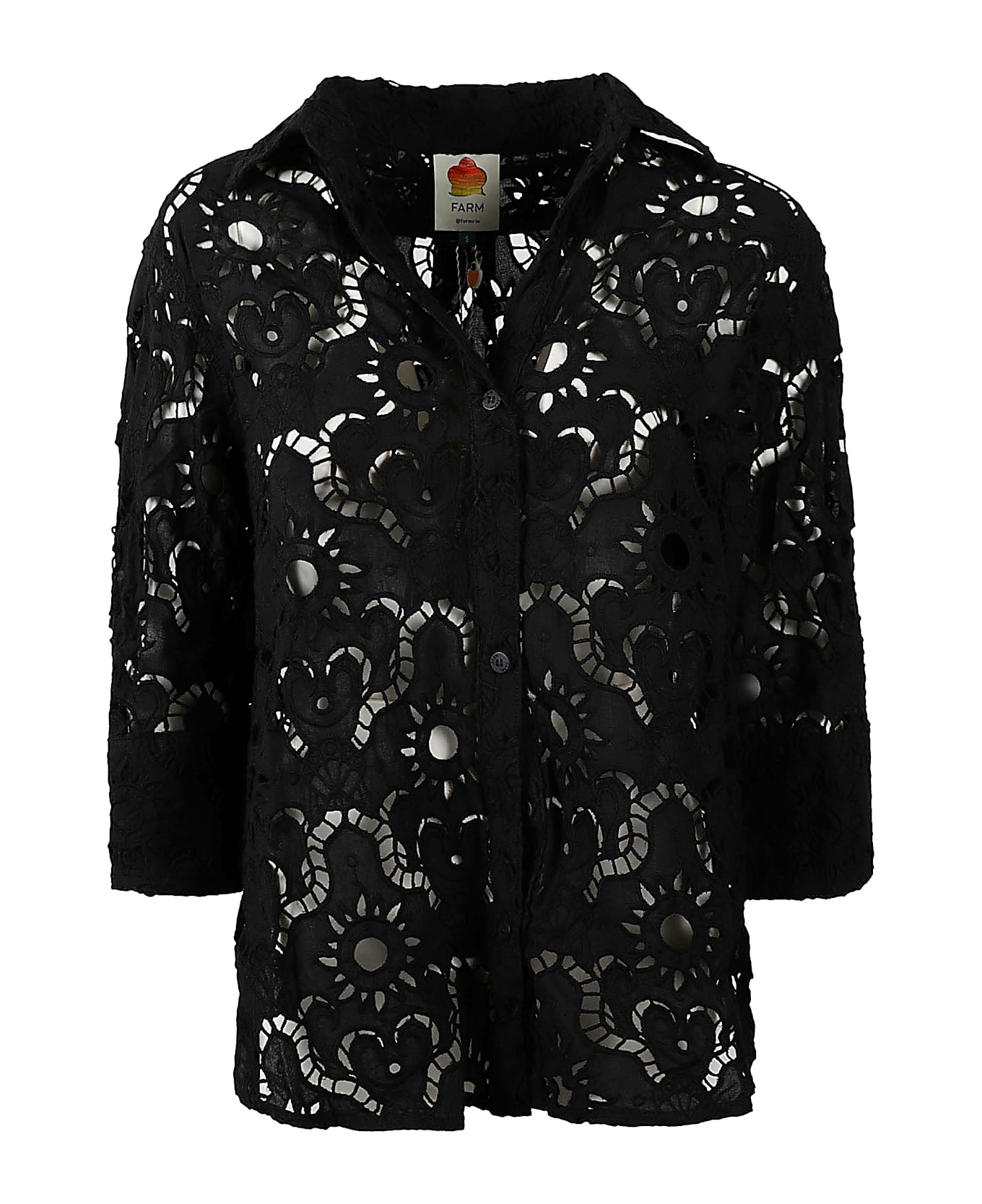 Farm Rio Laced Shirt - Black
