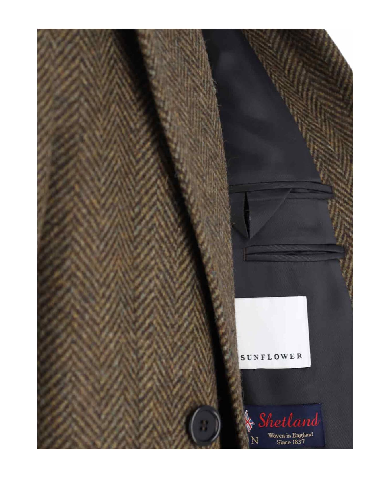 Sunflower Double-breasted Coat - Green
