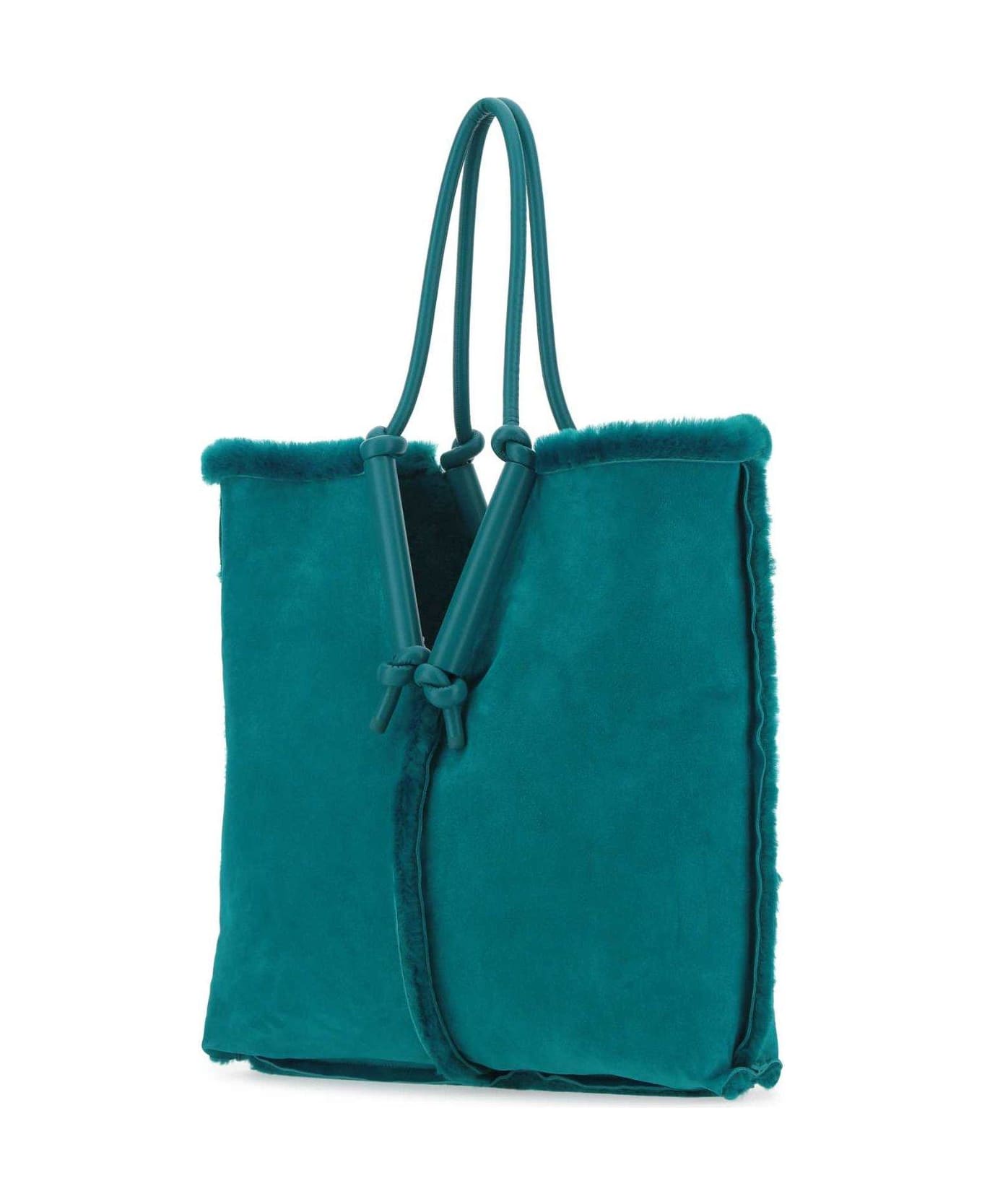 Bottega Veneta Bolster Knot Detailed Tote Bag - BLUE トートバッグ