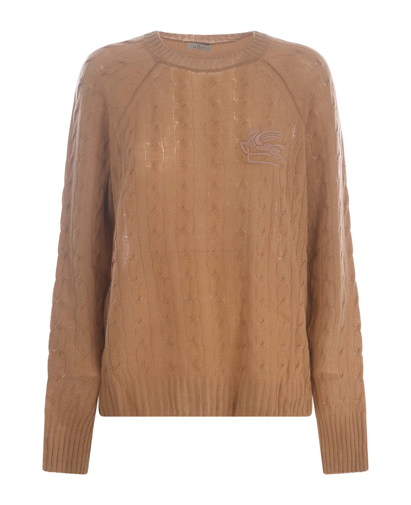 Etro Sweater Etro "pegaso" In Cashmere - Beige ニットウェア