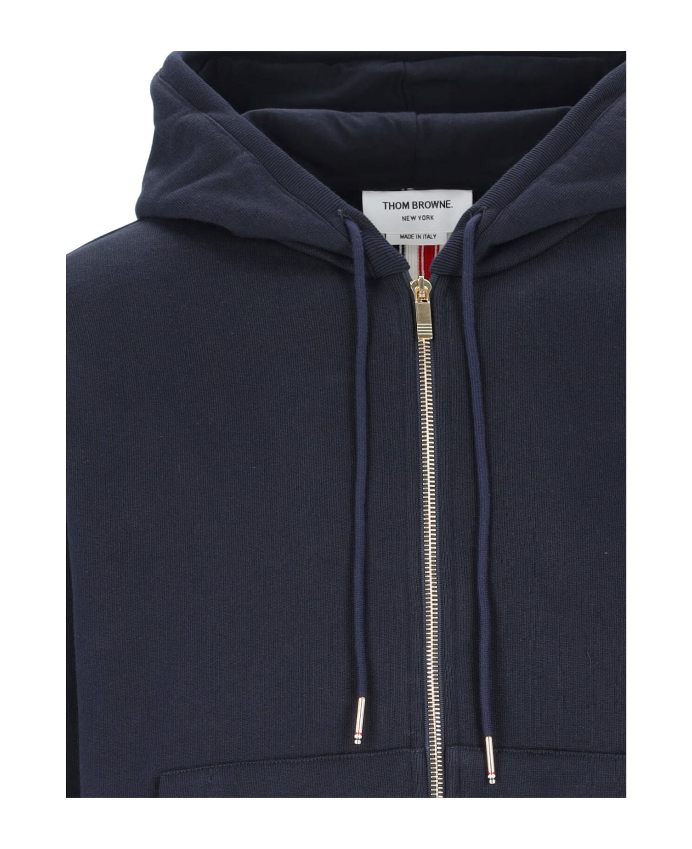 Thom Browne Zip Sweatshirt - navy