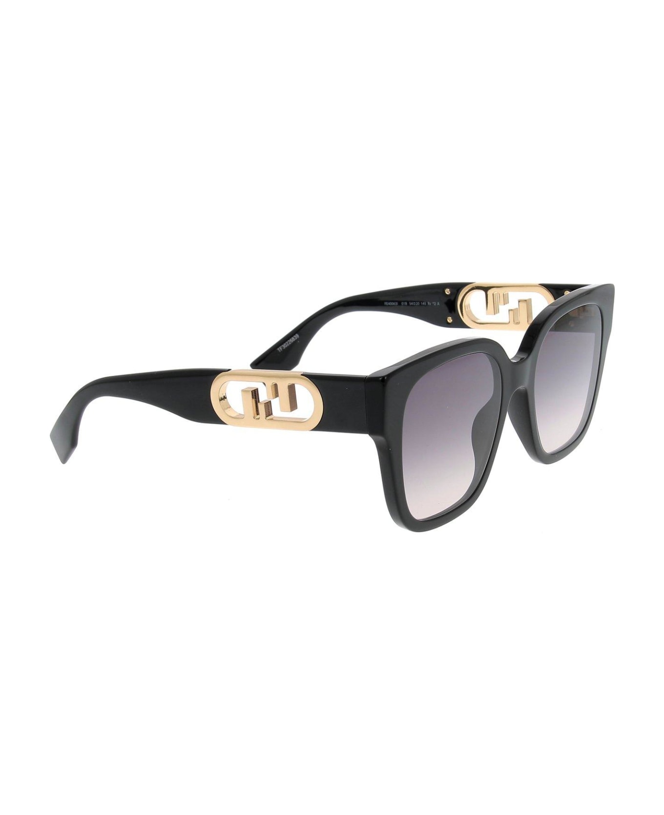 Fendi Eyewear Cat-eye Frame Sunglasses - Nero/Grigio