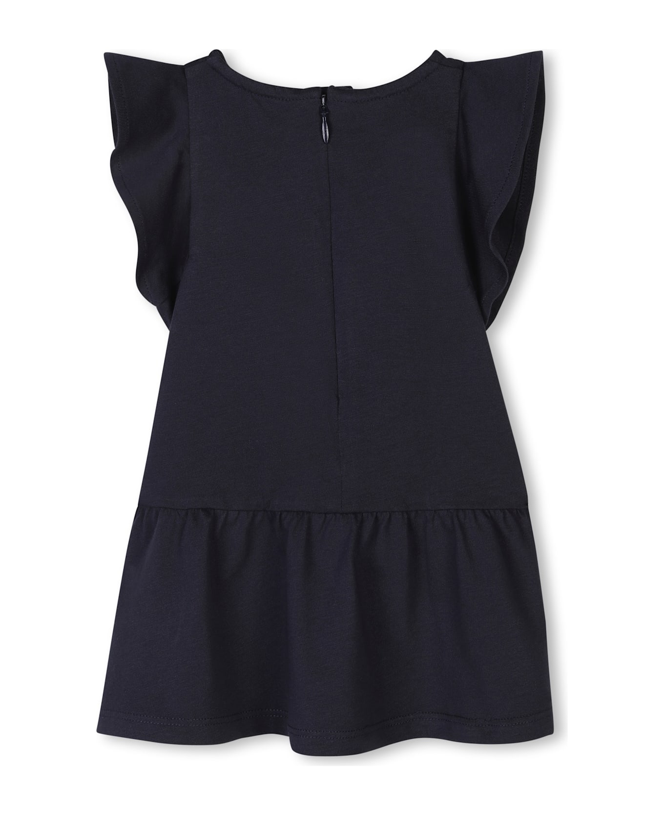 Chloé Abito Con Ricamo Logo - Blue