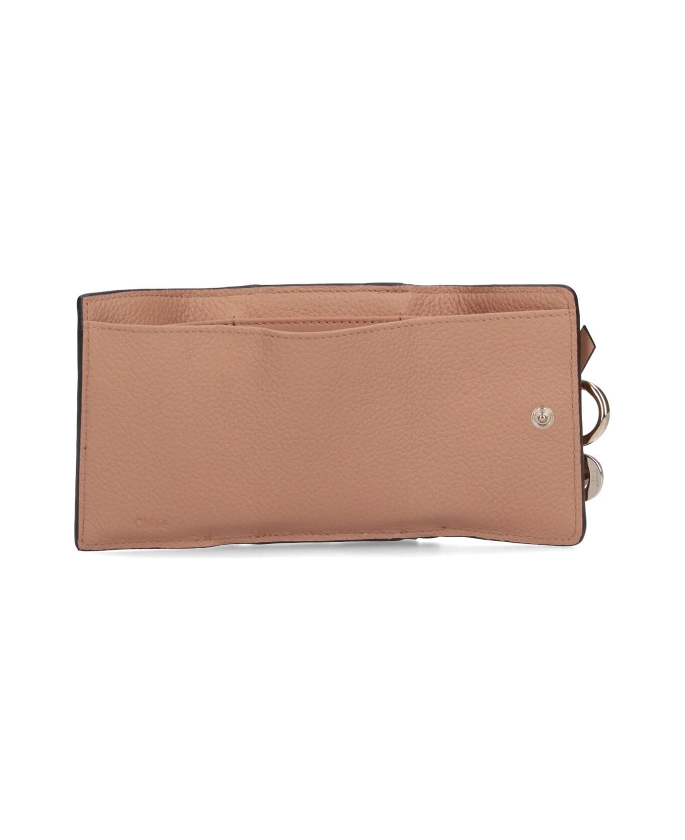 Chloé "alphabet" Wallet - Brown