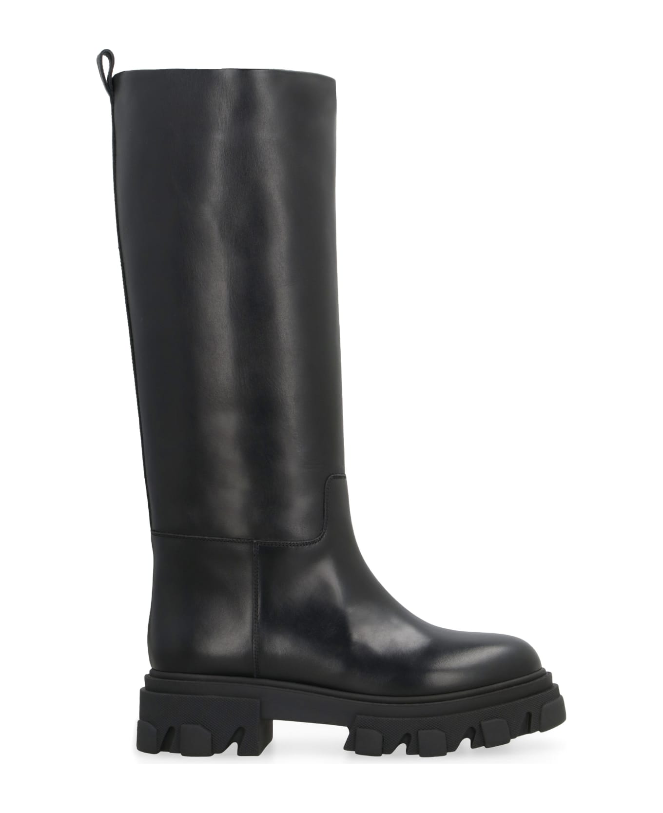 GIA BORGHINI Perni 07 Leather Boots - black