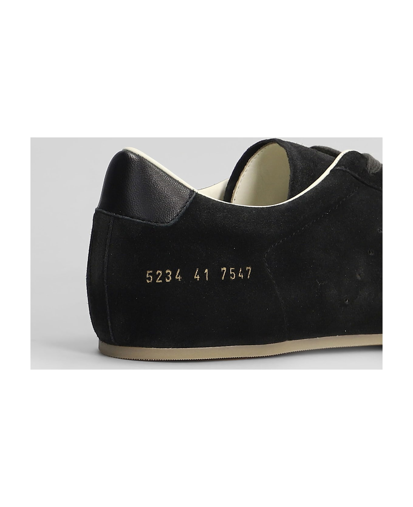 Common Projects Driving Sneakers In Black Suede - black