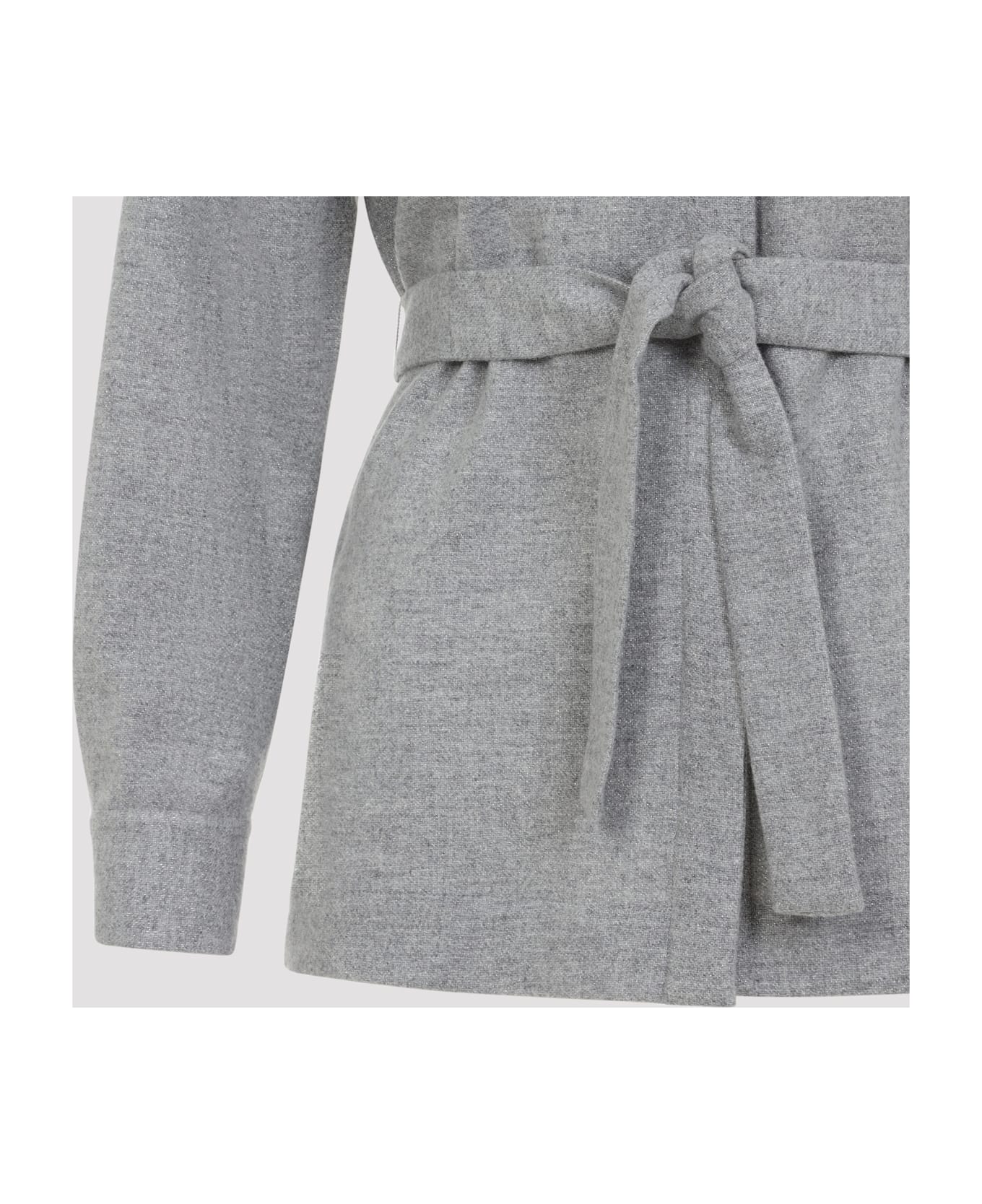 Peserico Flannel Shirt - Grigio Pietra