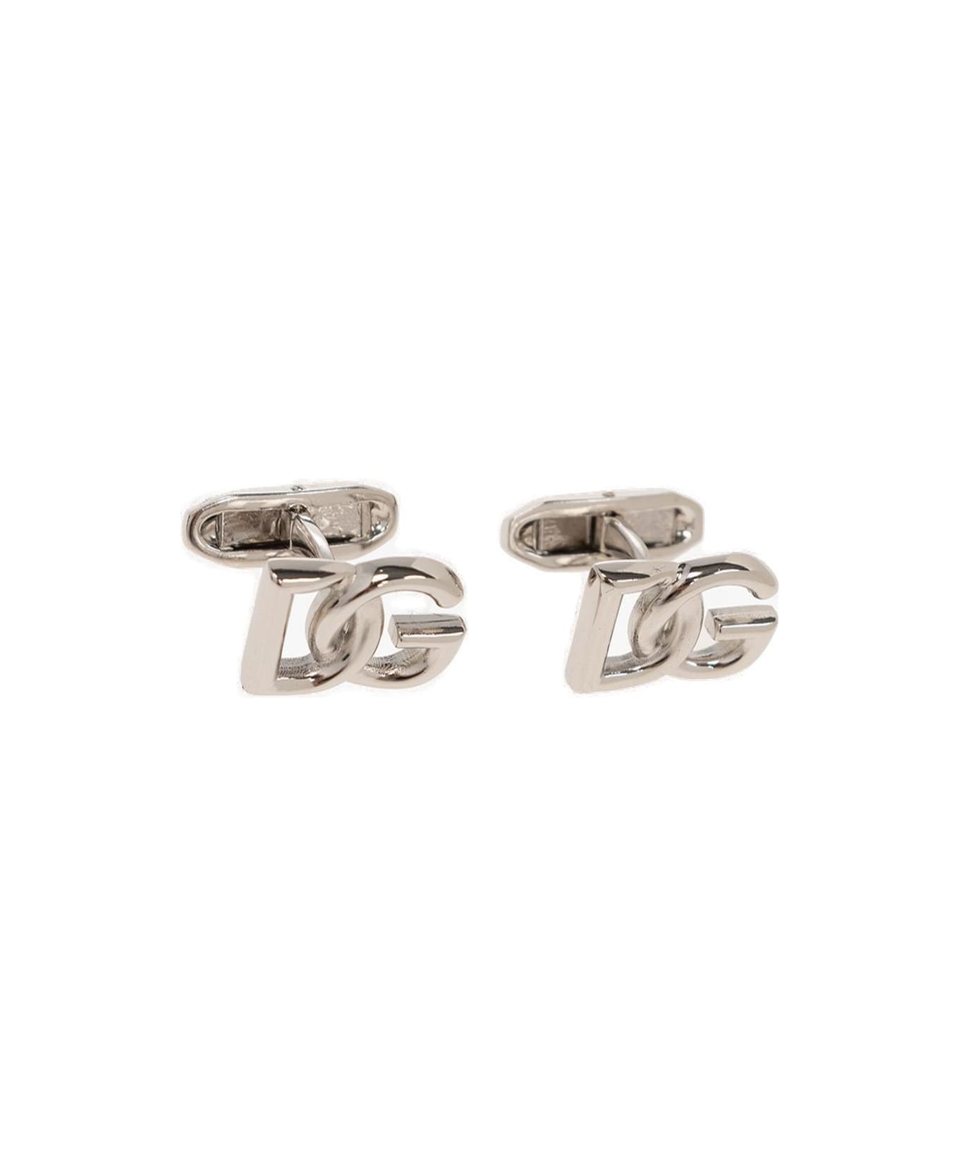 Dolce & Gabbana Logo Plaque Cufflinks - SILVER