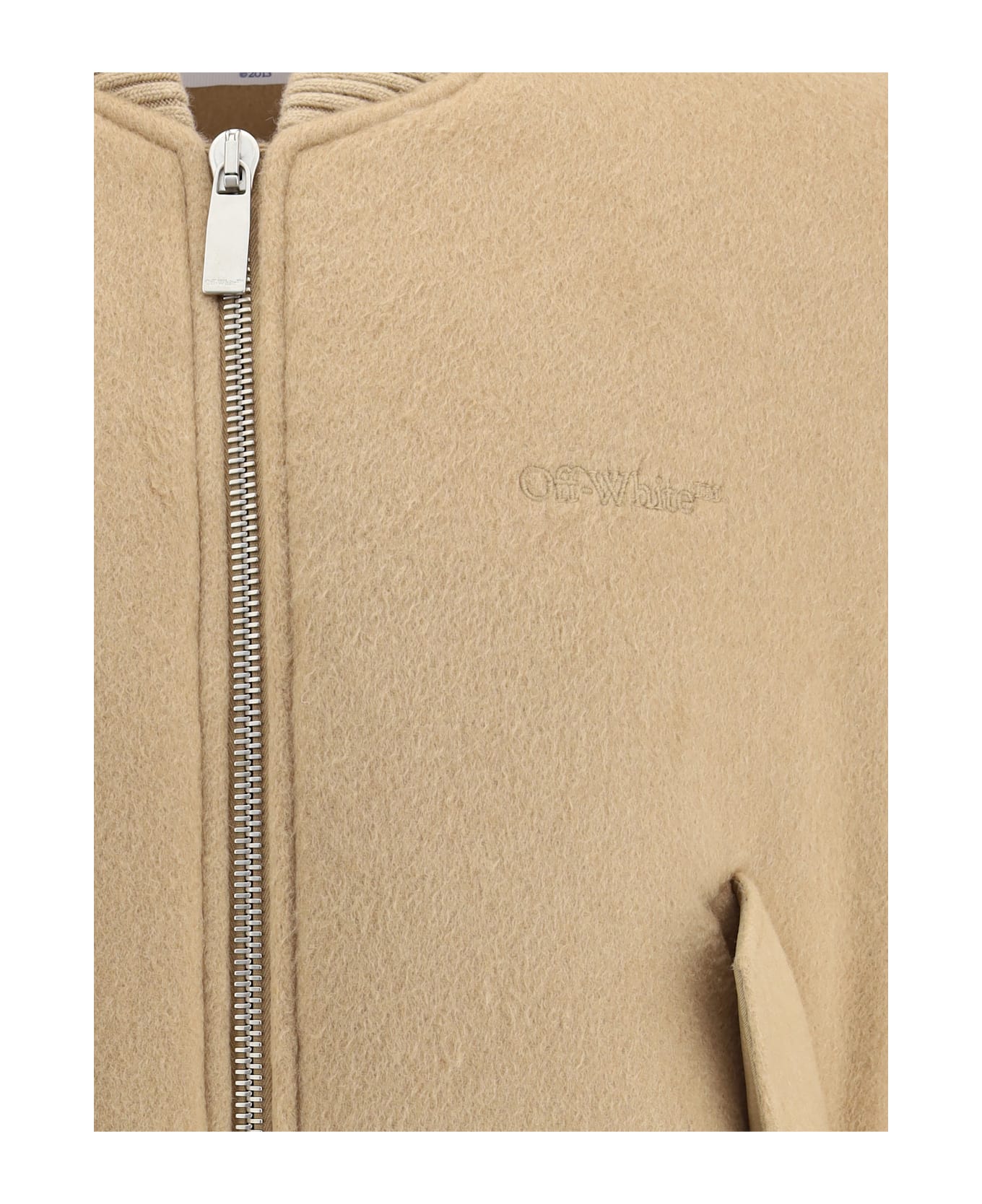 Off-White Cashmere Bomber Jacket