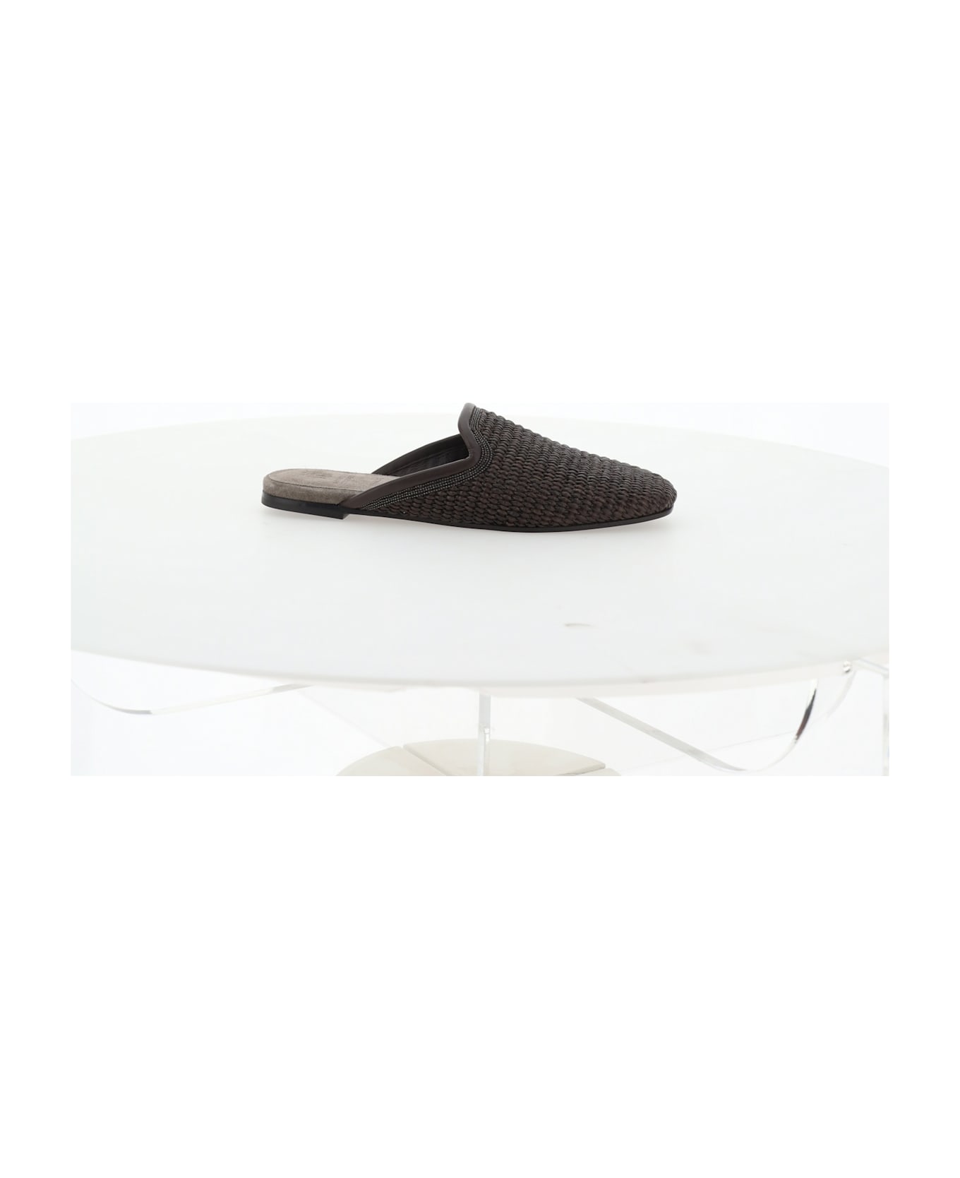 Brunello Cucinelli Mules - Testa Di Moro フラットシューズ
