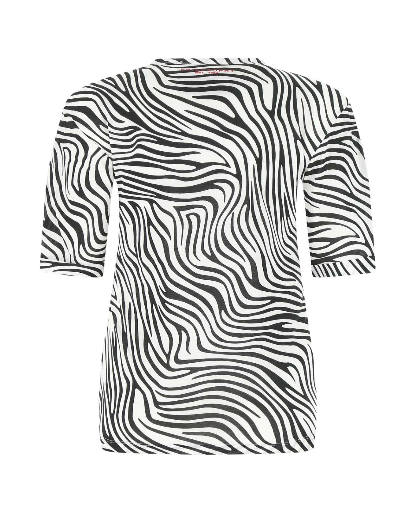 Philosophy di Lorenzo Serafini Printed Cotton T-shirt - A1555 Tシャツ