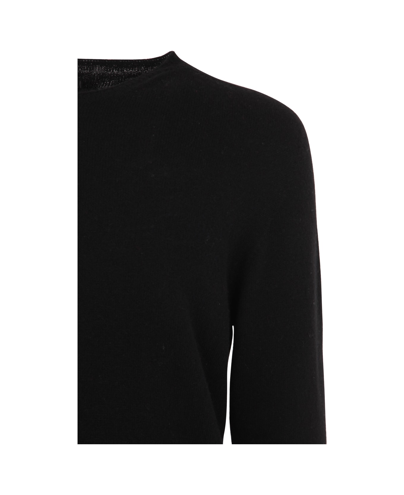 MD75 Cashmere Crew Neck Sweater - Black ニットウェア