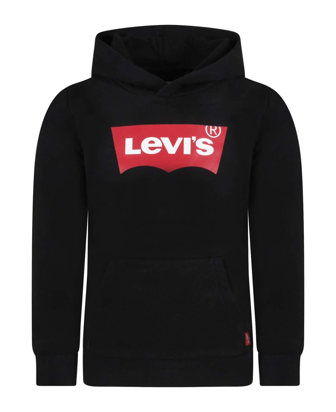 Levi's Black Sweatshirt For Kids With Logo - Black