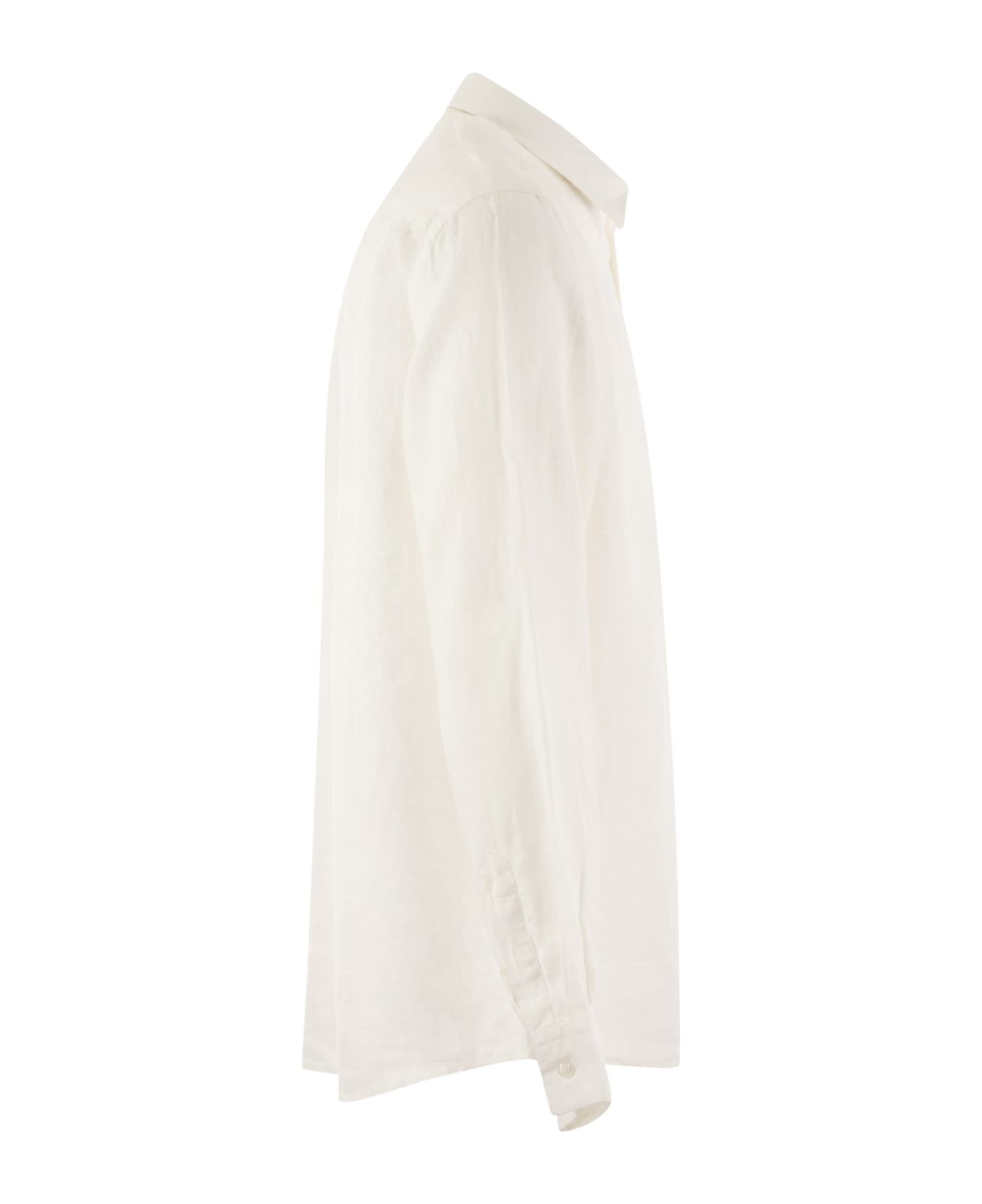 Vilebrequin Long-sleeved Linen Shirt - White シャツ