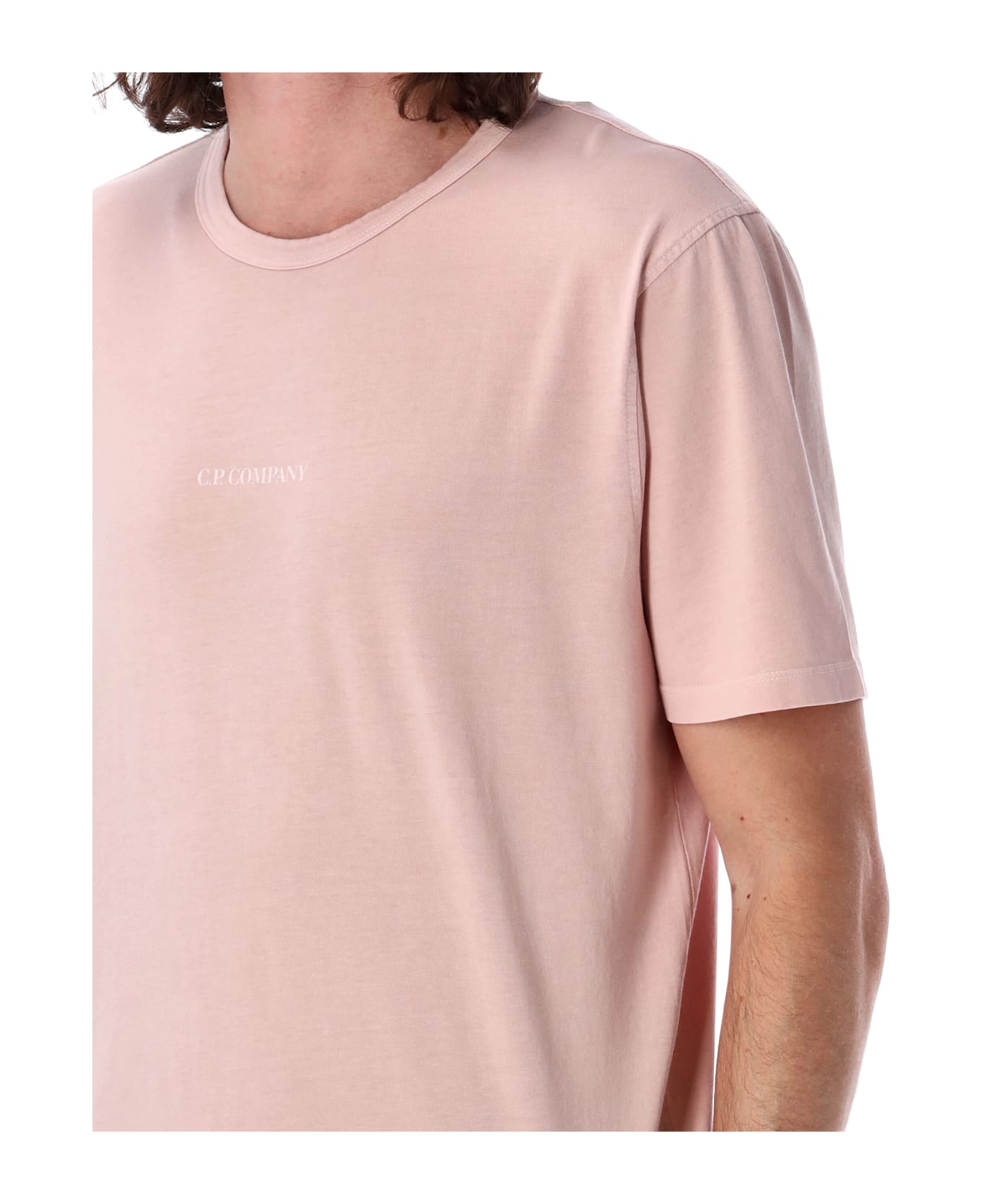 C.P. Company Logo Print T-shirt - MISTY ROSE
