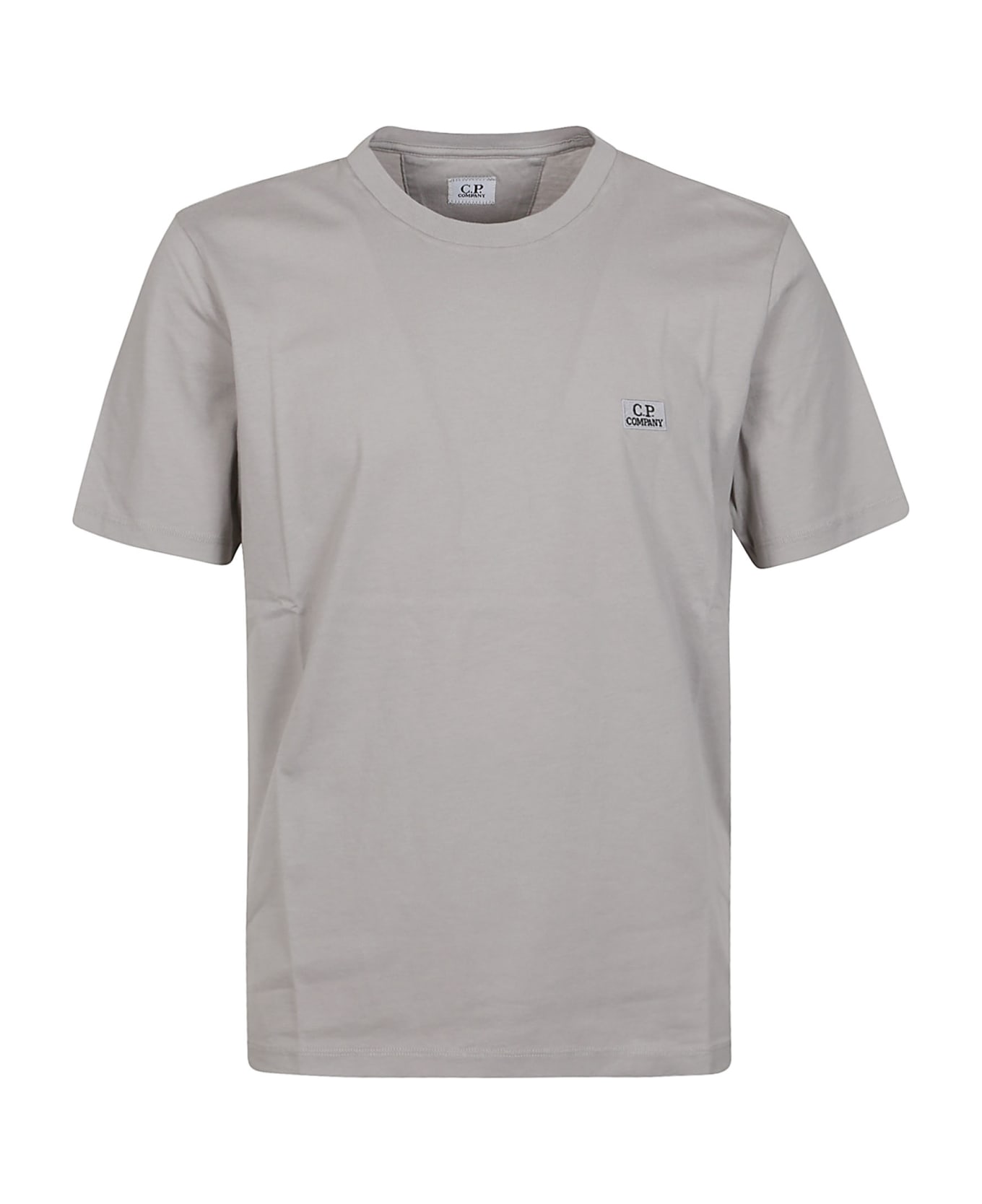 C.P. Company 30/1 Jersey Logo T-shirt - Drizzle Grey