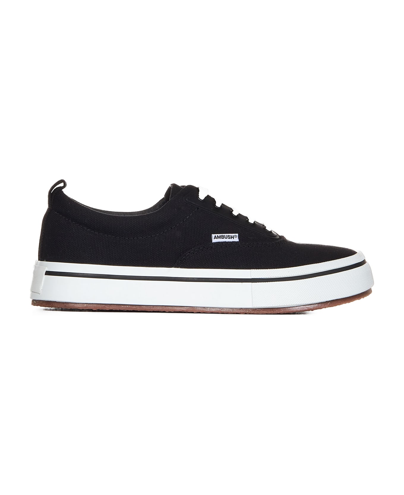 AMBUSH Vulcanized Lace Up Sneakers - BLACK WHITE