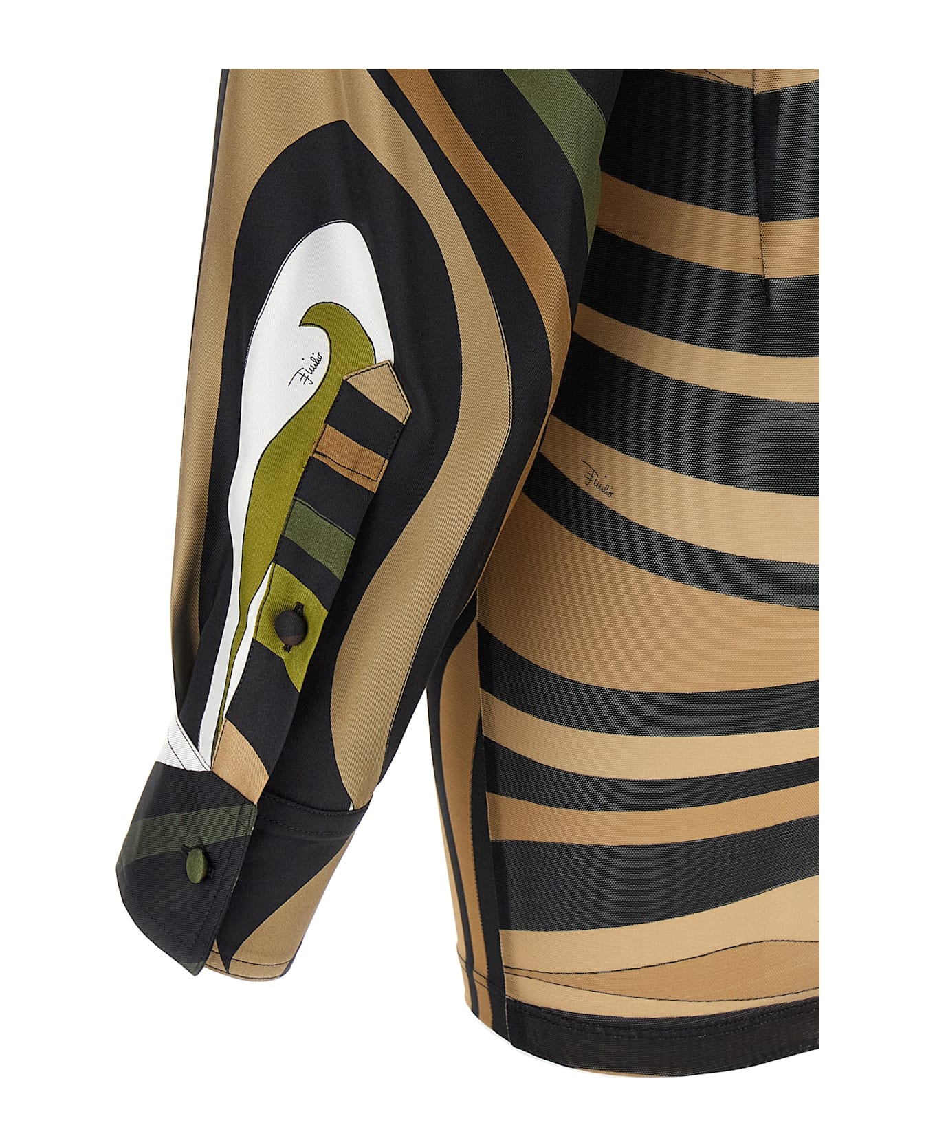 Pucci Marble Dress - KHAKI