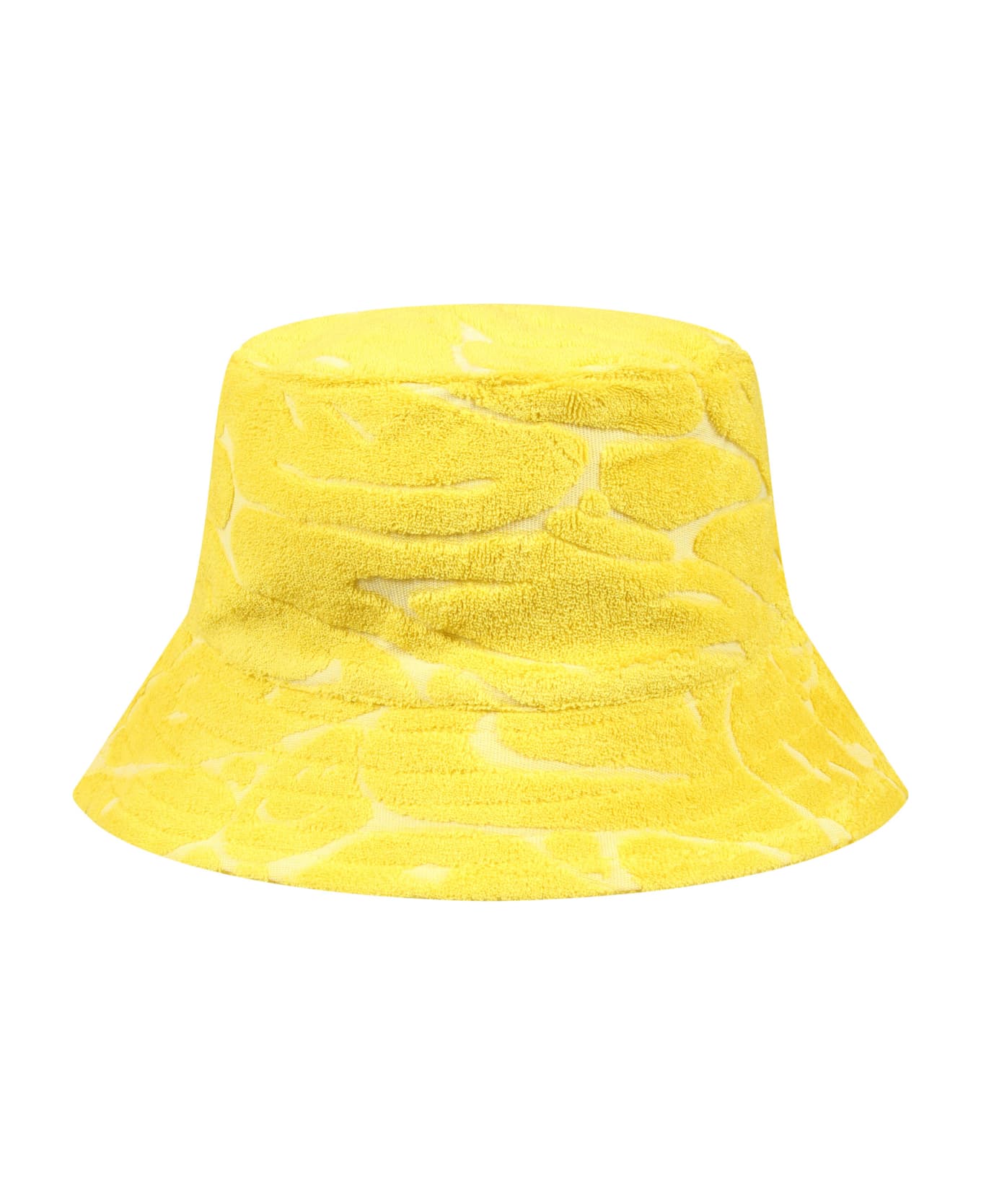 Molo Yellow Cloche For Kids With Smiley - Yellow アクセサリー＆ギフト
