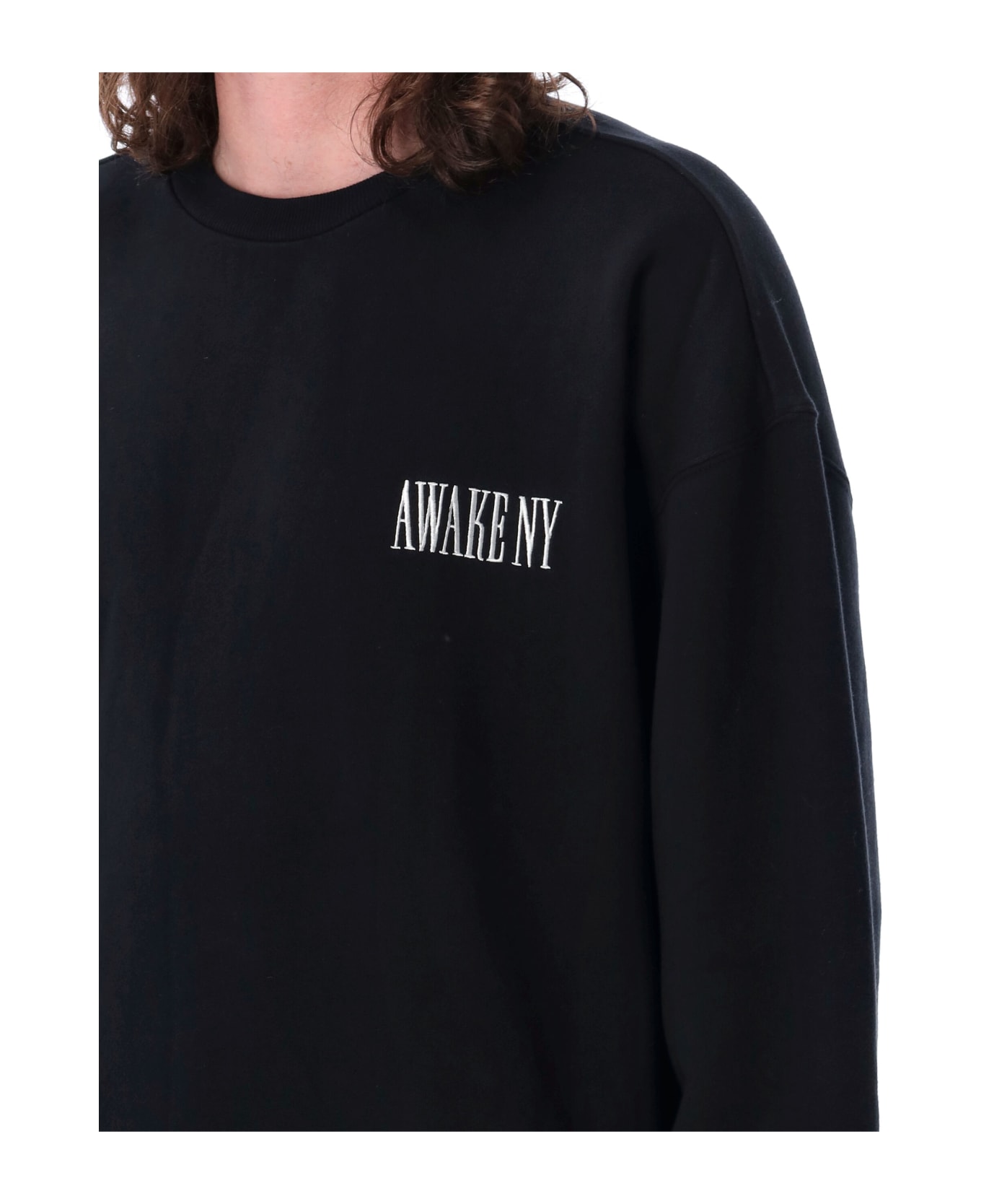 Awake NY Crewneck Sweatshirt - BLACK
