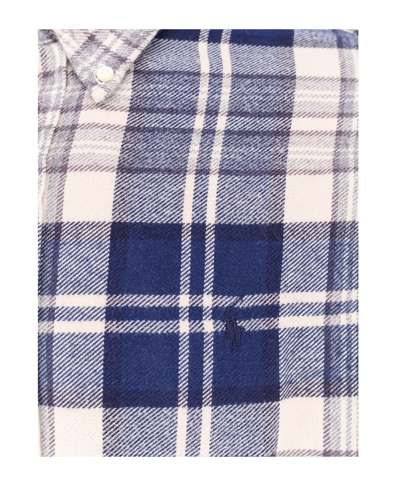 Polo Ralph Lauren Shirt With Tartan Pattern - Blue