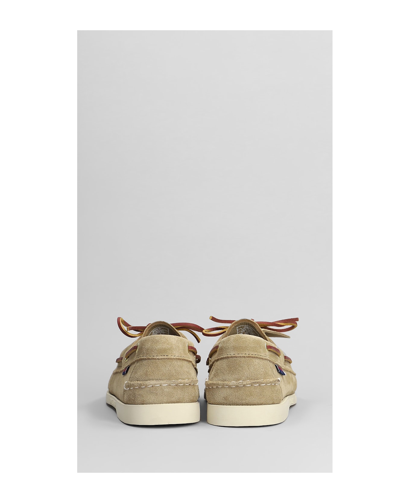 Sebago Portland Artisian Loafers In Beige Suede - beige