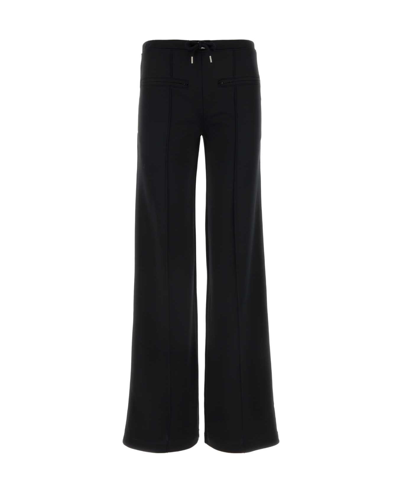 Courrèges Black Polyester Wide-leg Pant - Black