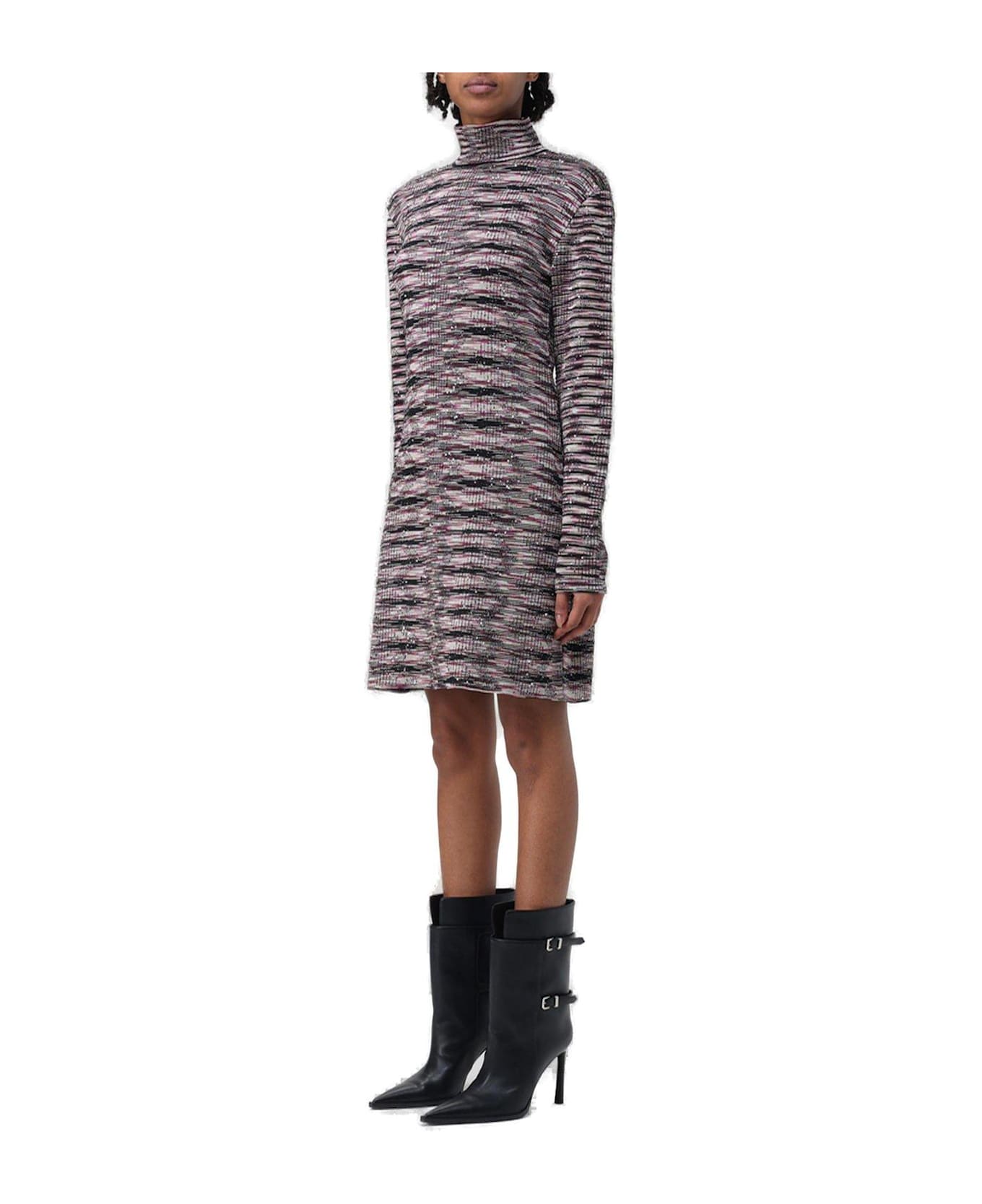 Missoni High Neck Long-sleeved Dress - G