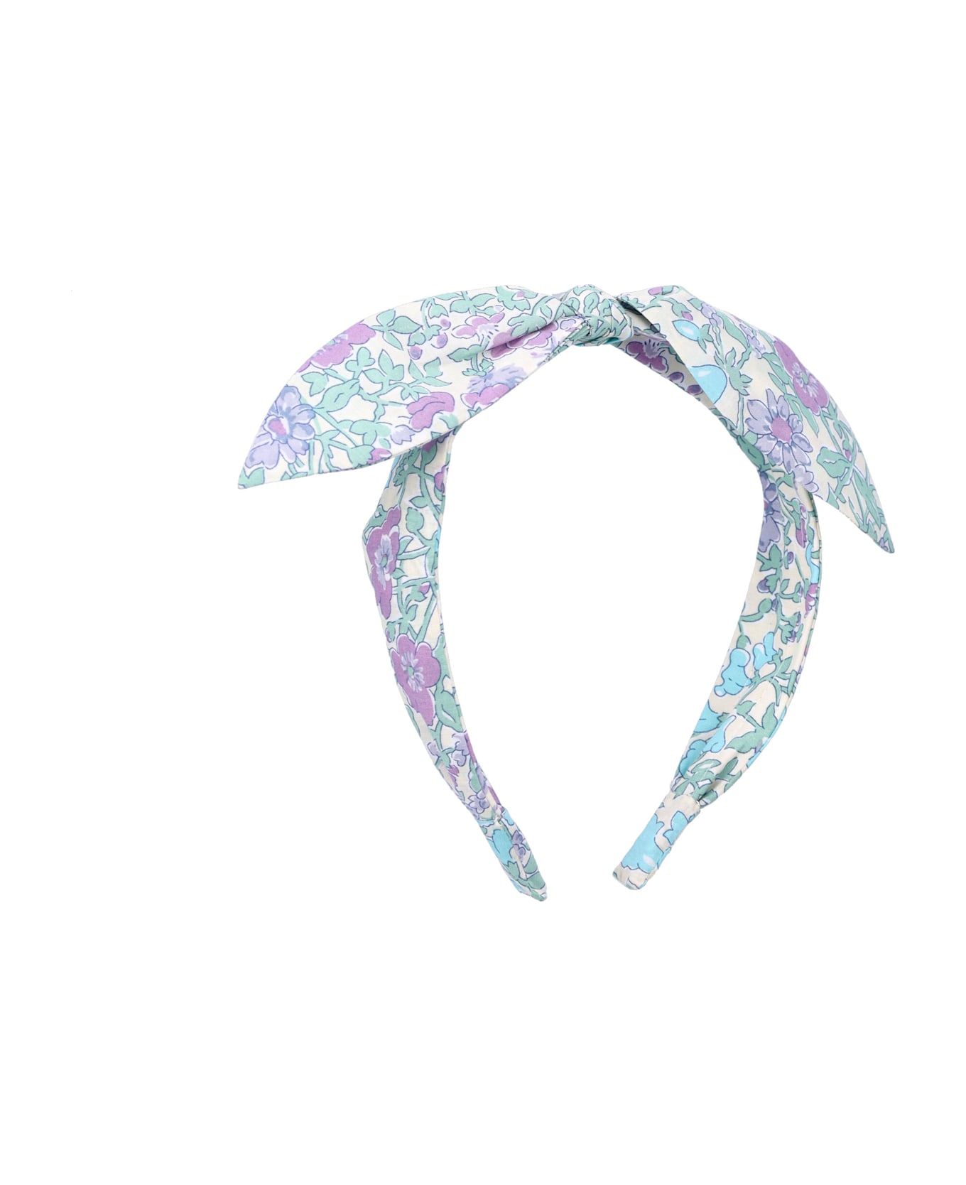Bonpoint Lorette Liberty Cotton Headband - PARME CLAIR