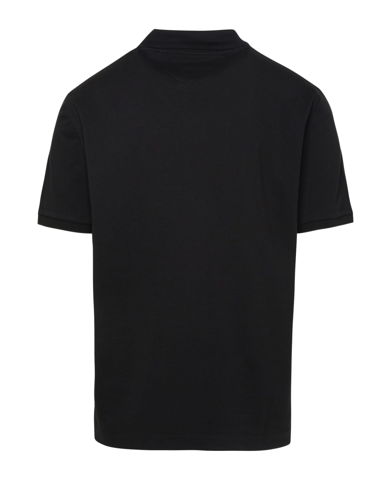 Ferrari Polo Shirt In Black Cotton - BLACK