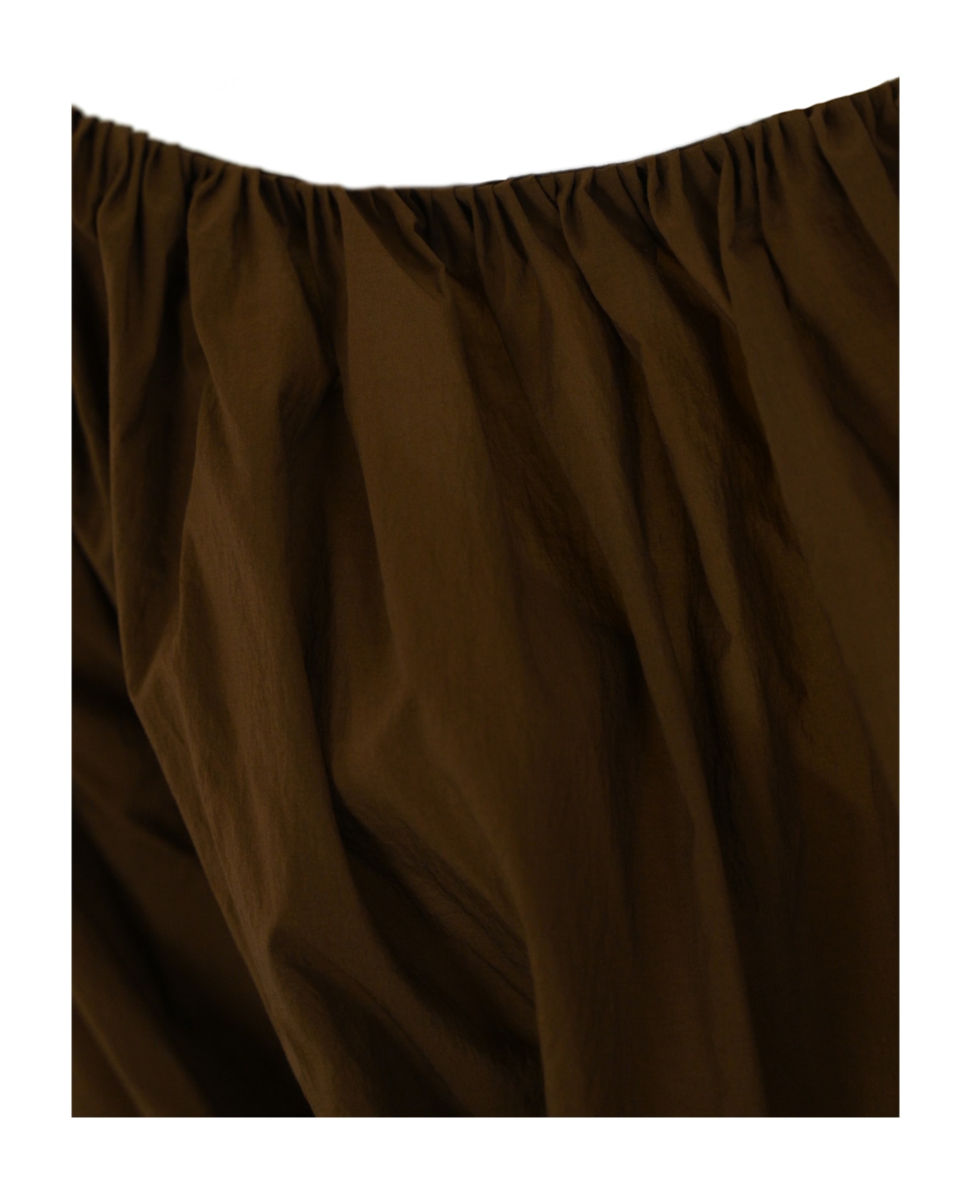 Philosophy di Lorenzo Serafini One-shoulder Blouse In Nylon - Marrone