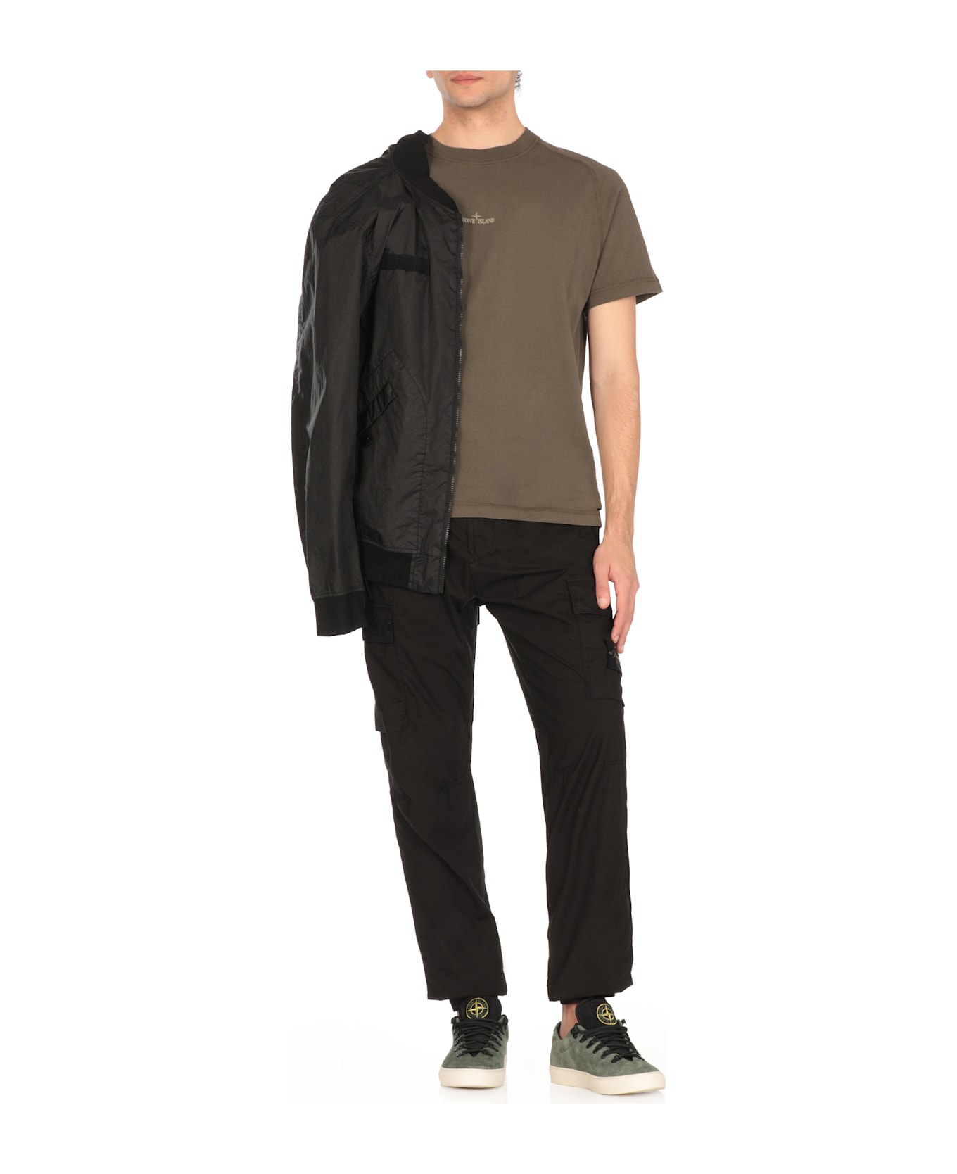 Stone Island T-shirt With Logo - Militare