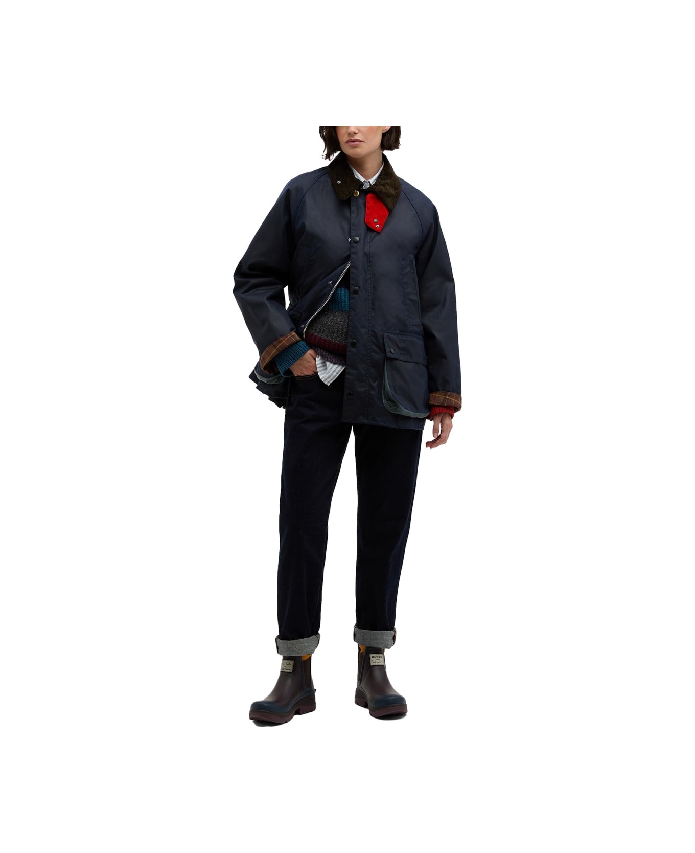 Paul Smith Waxed Cotton Jacket - BLUE