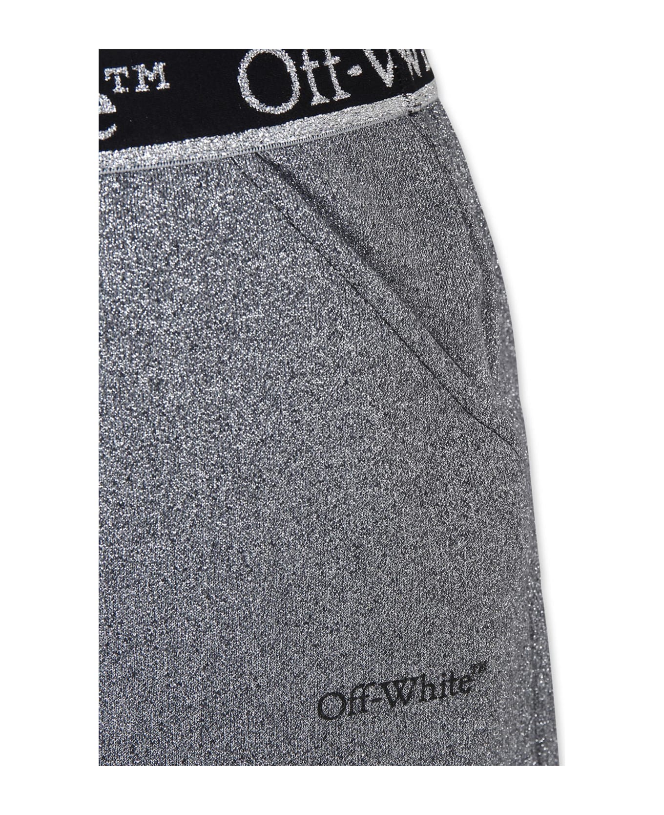 Off-White Grey Skirt For Girl With Logo - Grey