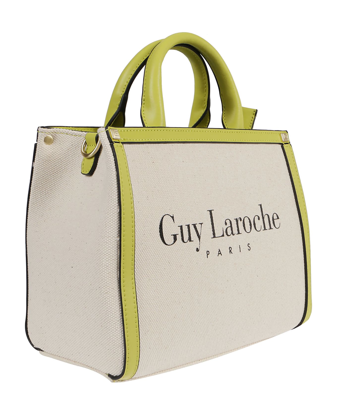 Guy Laroche Small Tote Bag - Natural/lime