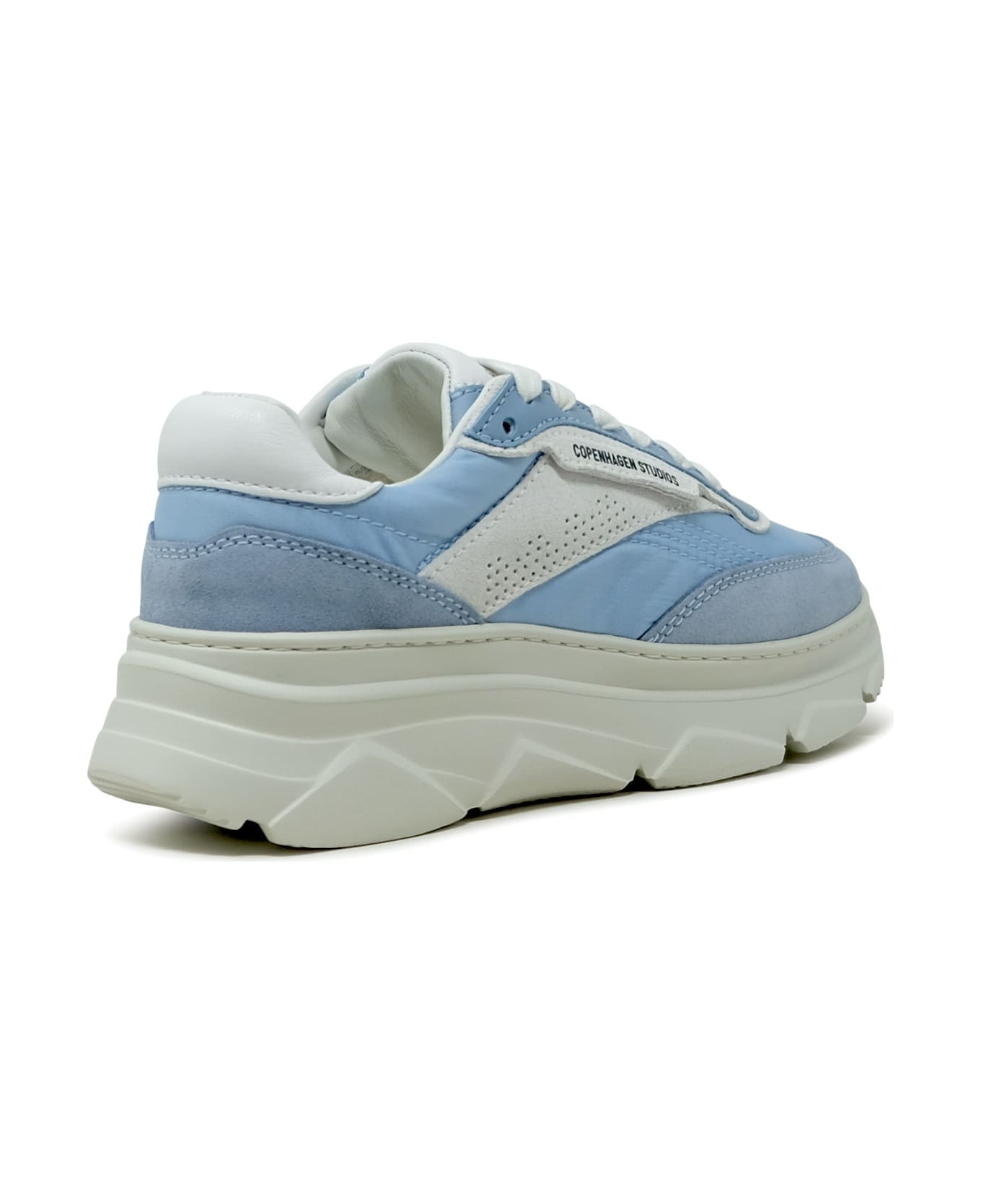 Copenhagen Light Blue Suede/fabric Sneakers - LIGHT BLUE