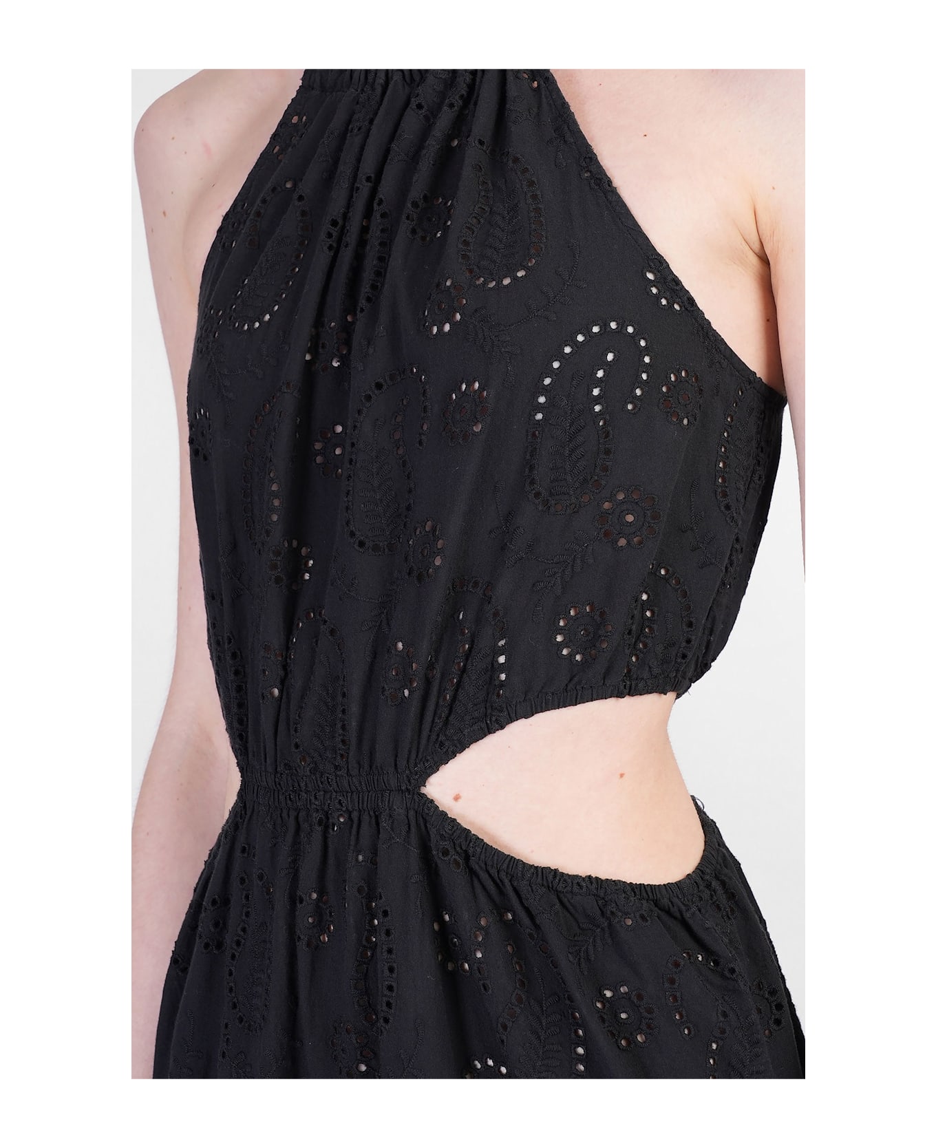 MC2 Saint Barth Kabi Long Dress In Black Cotton - black