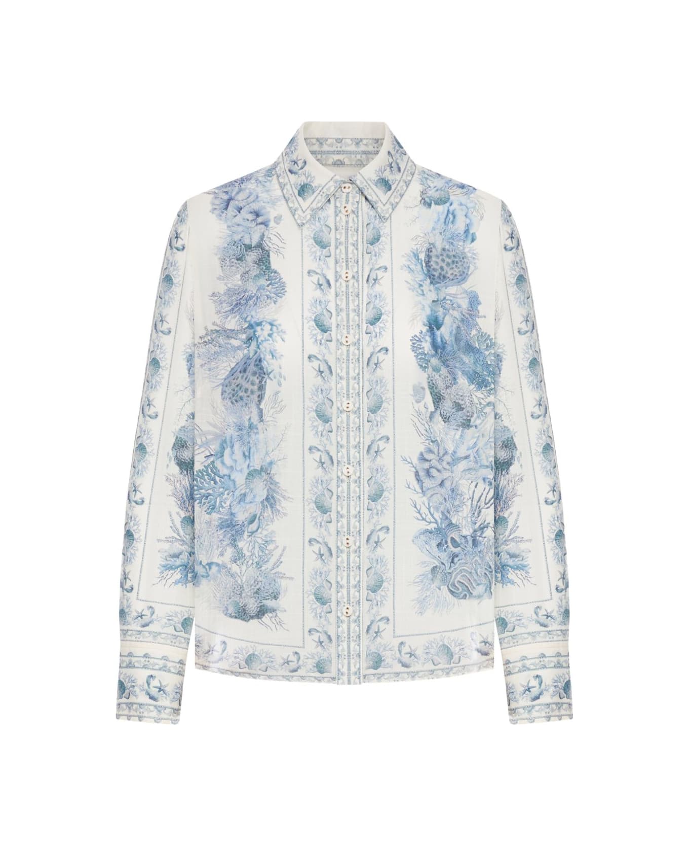 Zimmermann Wanderlust Cotton Shirt - White
