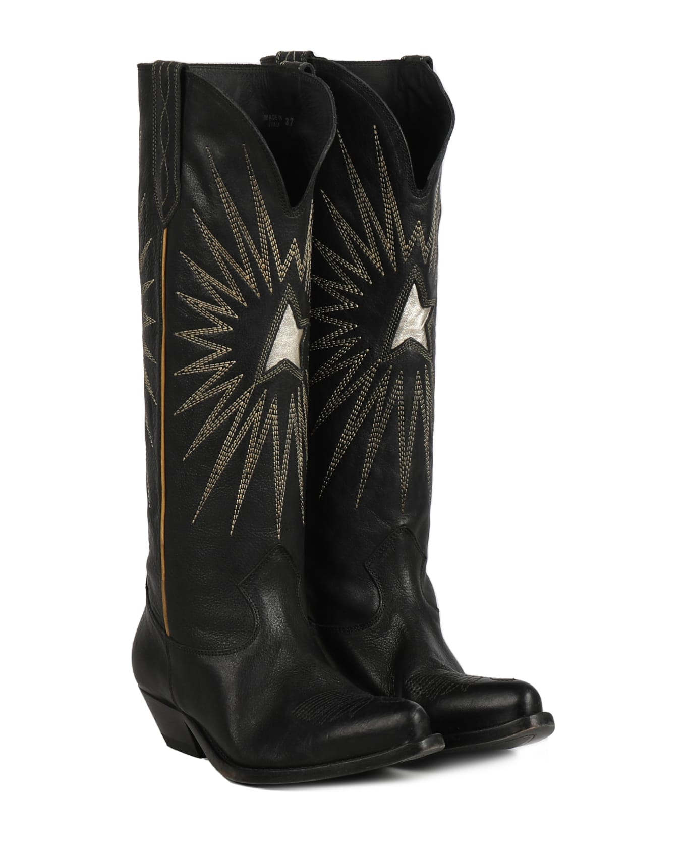 Golden Goose Wish Star Texan Boots - Black ブーツ