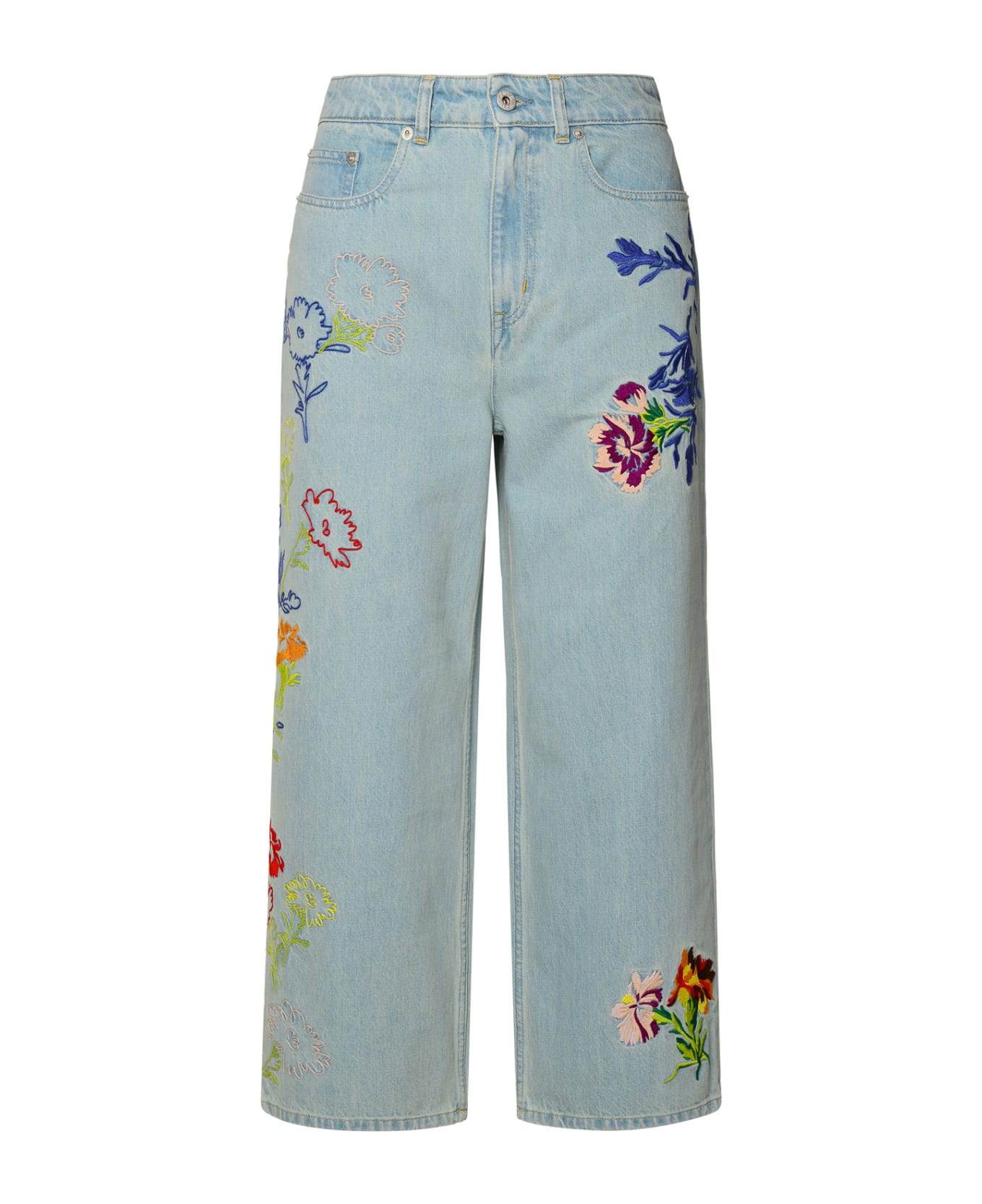 Kenzo Flower Jeans - STONE BLEACHED