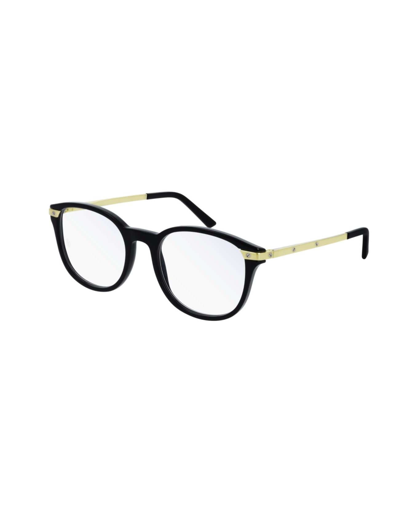 Cartier Eyewear Ct0107o001 Black Gold Transparen - 001 black gold transparen