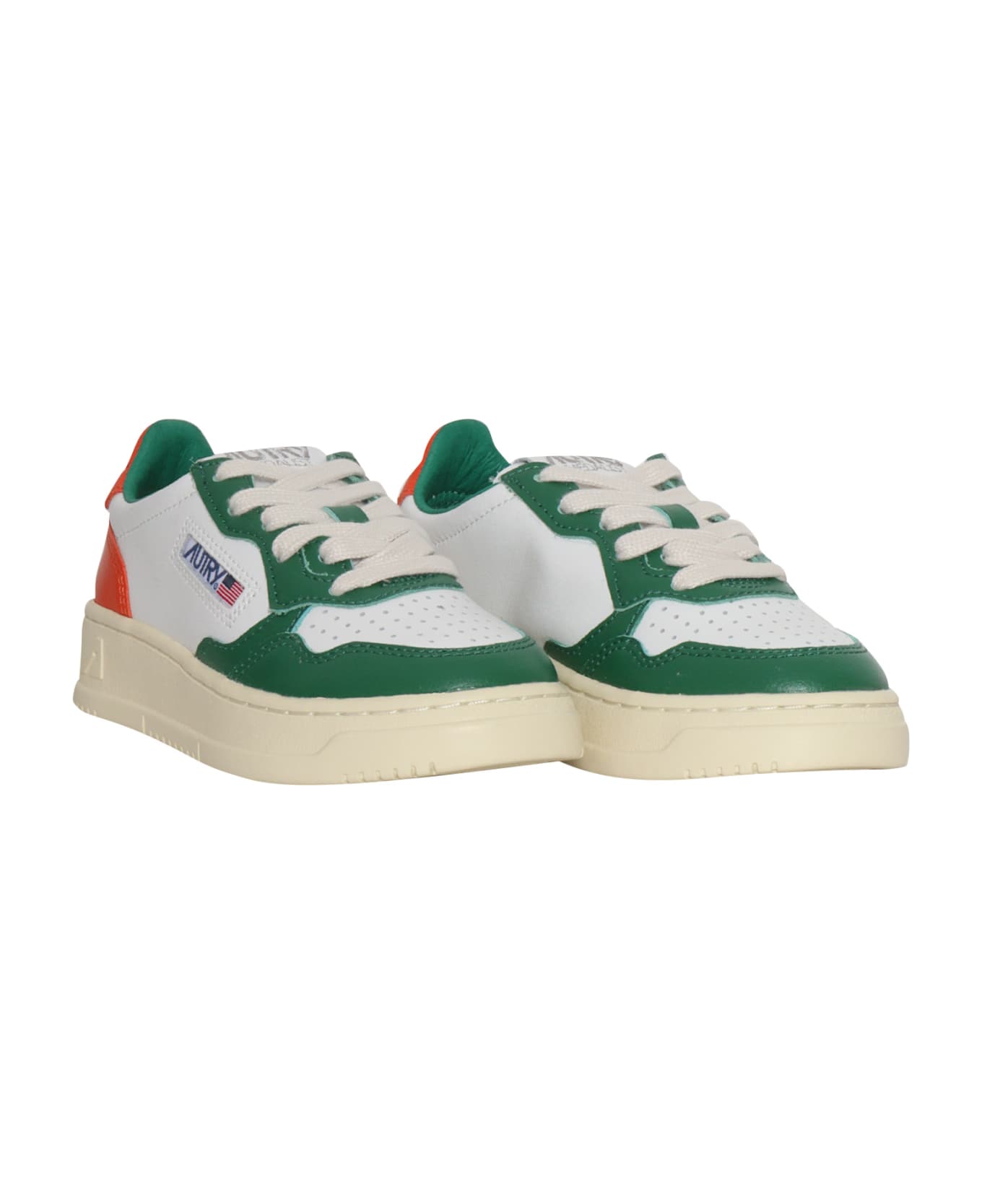 Autry Medalist Low Leather Sneakers - WHITE