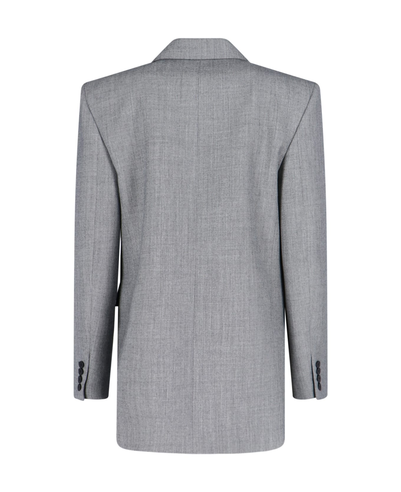 Saint Laurent Double-breasted Wool Blazer - GREY ブレザー