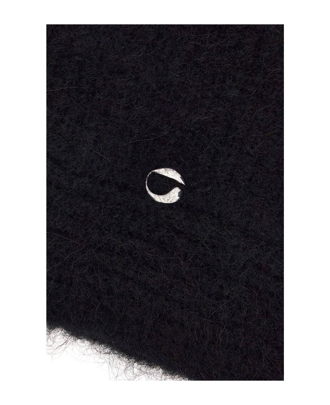 Coperni Black Stretch Wool Blend Beanie Hat - BLACK