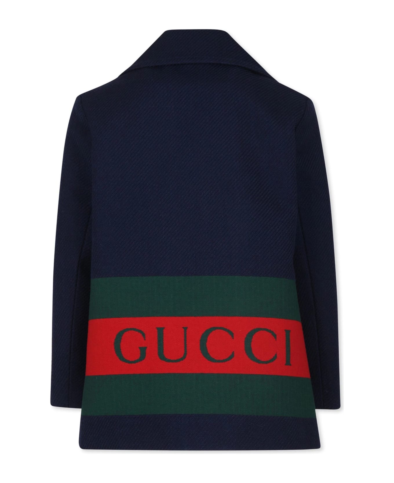 Gucci Kids Coats Blue - Blue