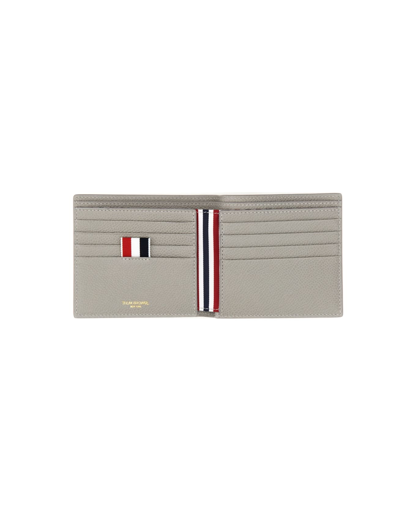Thom Browne Wallet With Whale Application - GREY